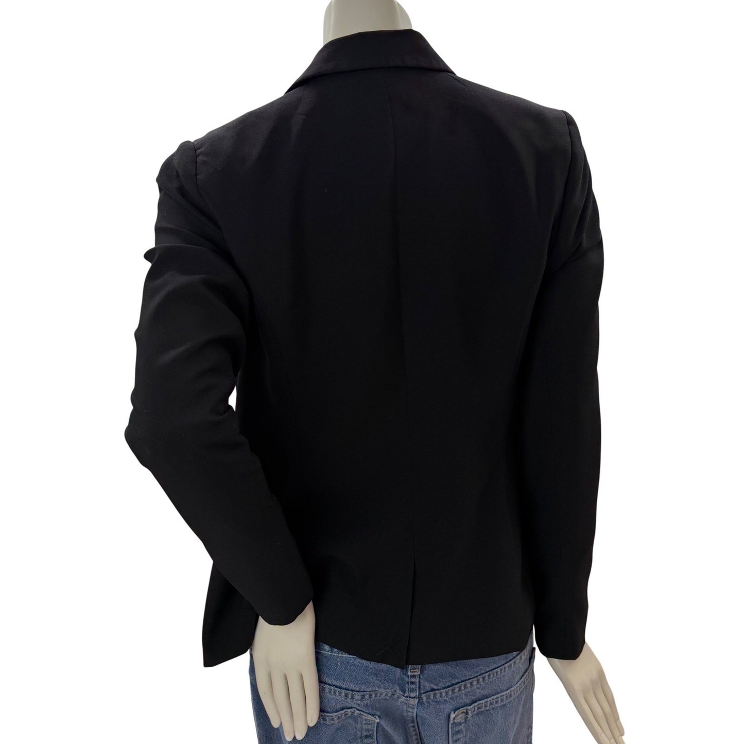 Suzy Shier Black Blazer Jacket Womens Size S  Single Button Work carer Basiccore