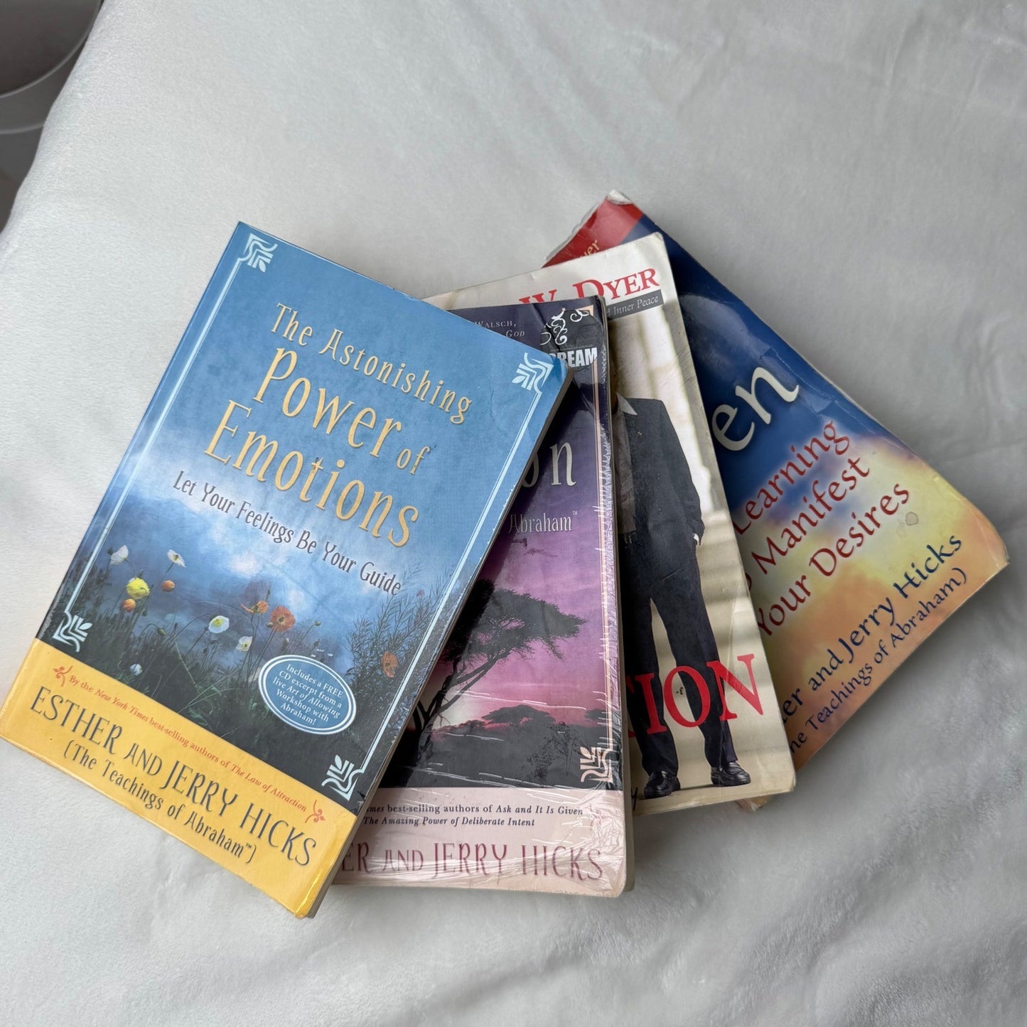 Spiritual Self-Help Book Lot (4) – Esther & Jerry Hicks + Wayne Dyer