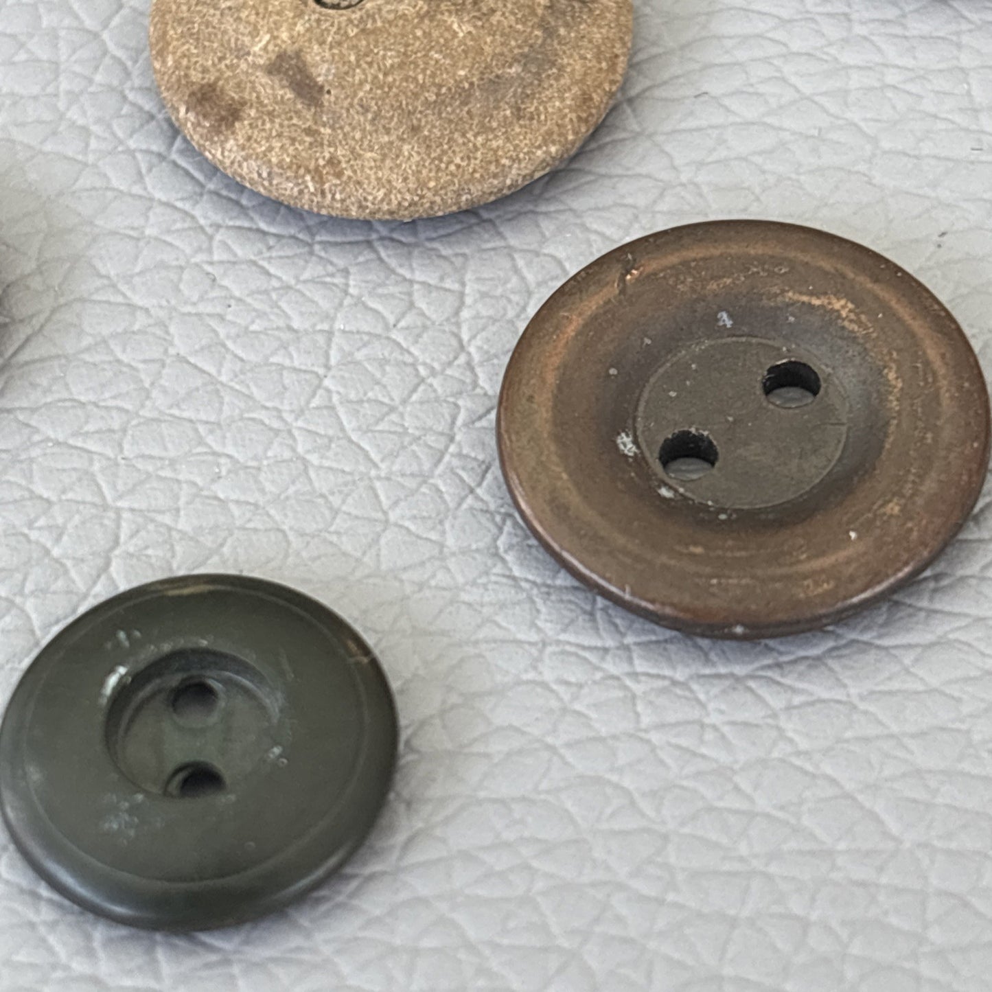 WWII Military & Utility Button Lot 1930s-1950s • Bakelite Casein Metal Mix