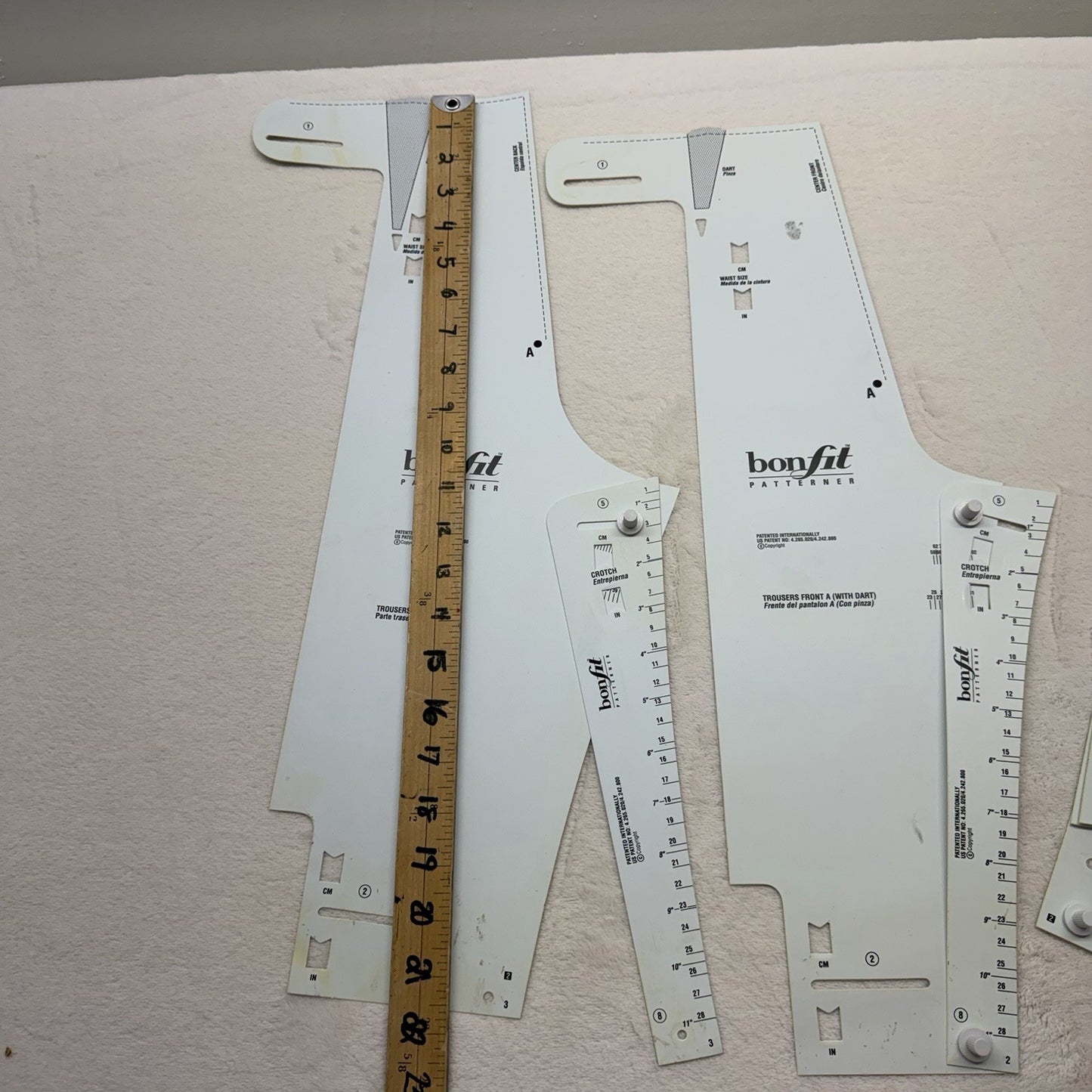 Bonfit Patterner Pants/Trousers Drafting System – Adjustable Pattern Templates