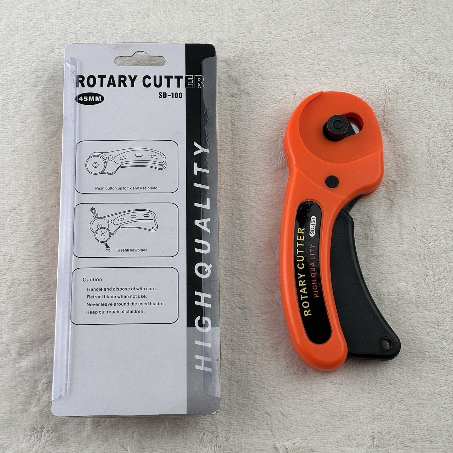Rotary Cutter 45mm Blade Sewing Vinyl Quilters Fabric Leather Cutting Tool Set