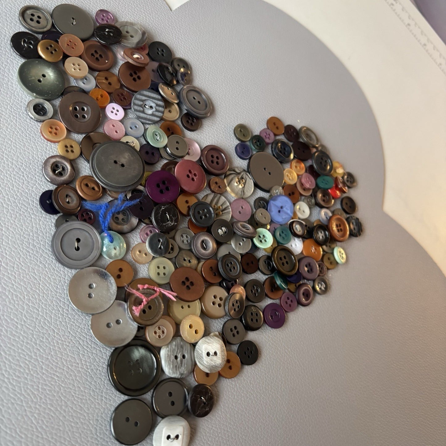 Big Button Lot Of Four Hole And Two Hole Round Shapes. Crafts Sewing Mending