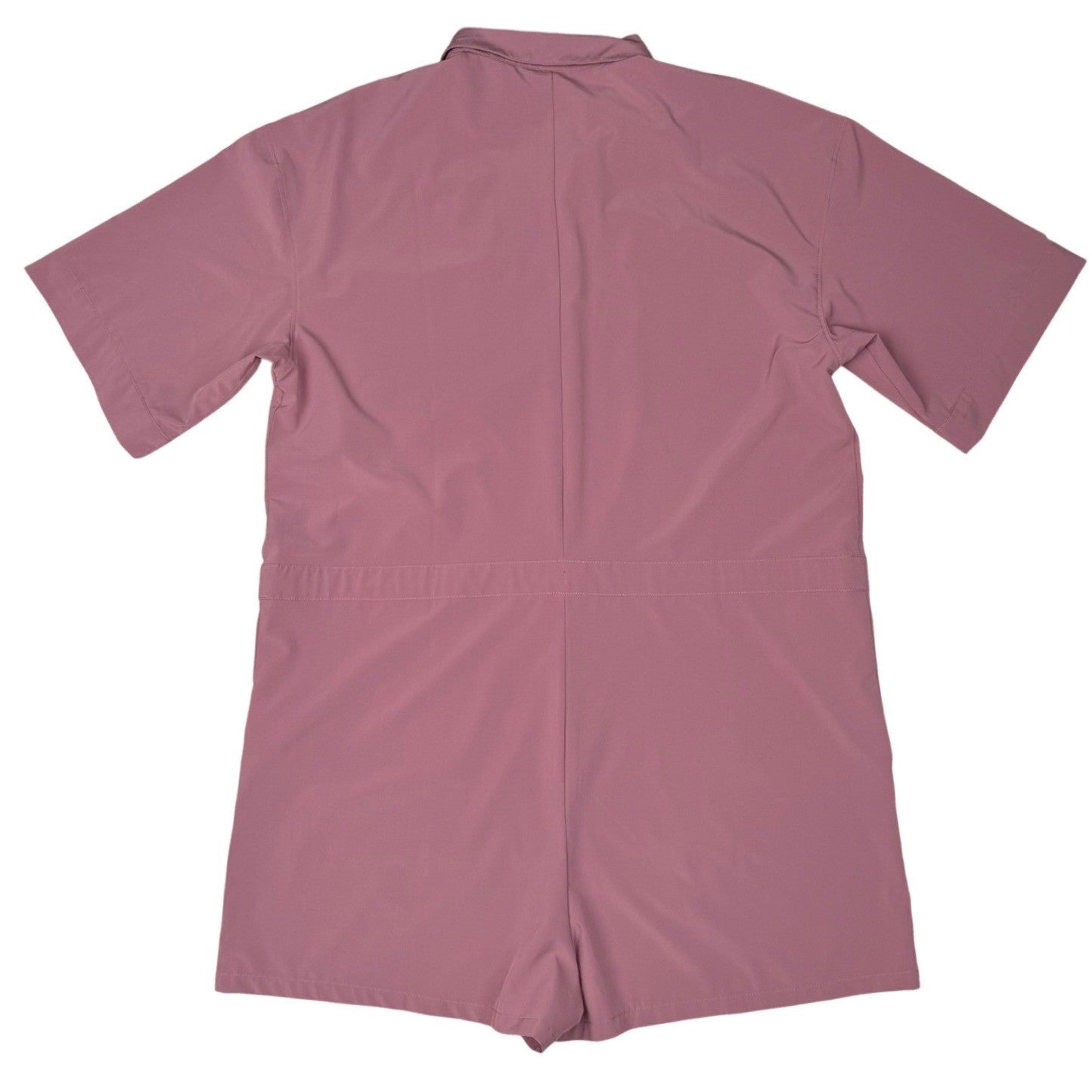 Joe Fresh Active Romper Button Front Short Sleeve Athleisure Gorpcore Pink M