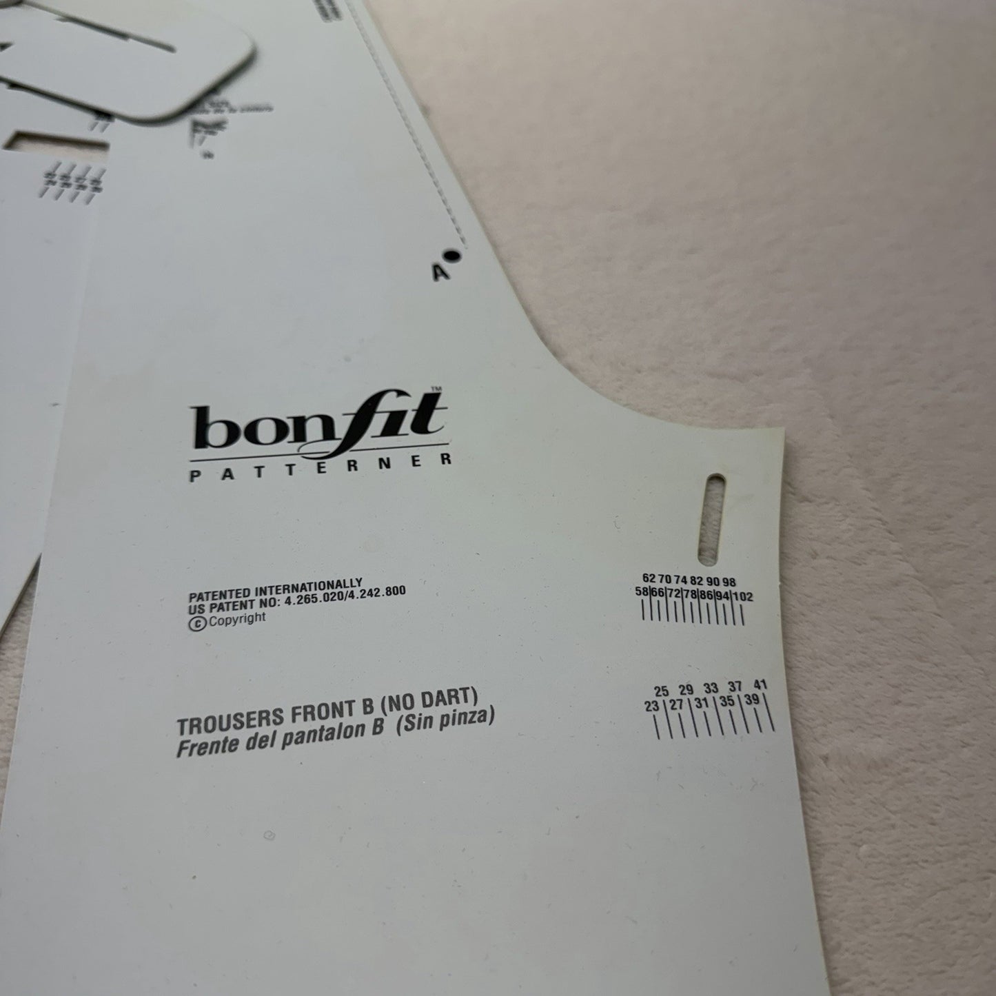 Bonfit Patterner Pants/Trousers Drafting System – Adjustable Pattern Templates