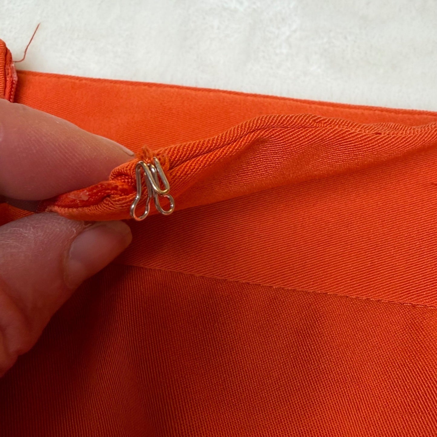 New York Clothing Co Pencil Skirt Orange Professional Career Workwear Size 12