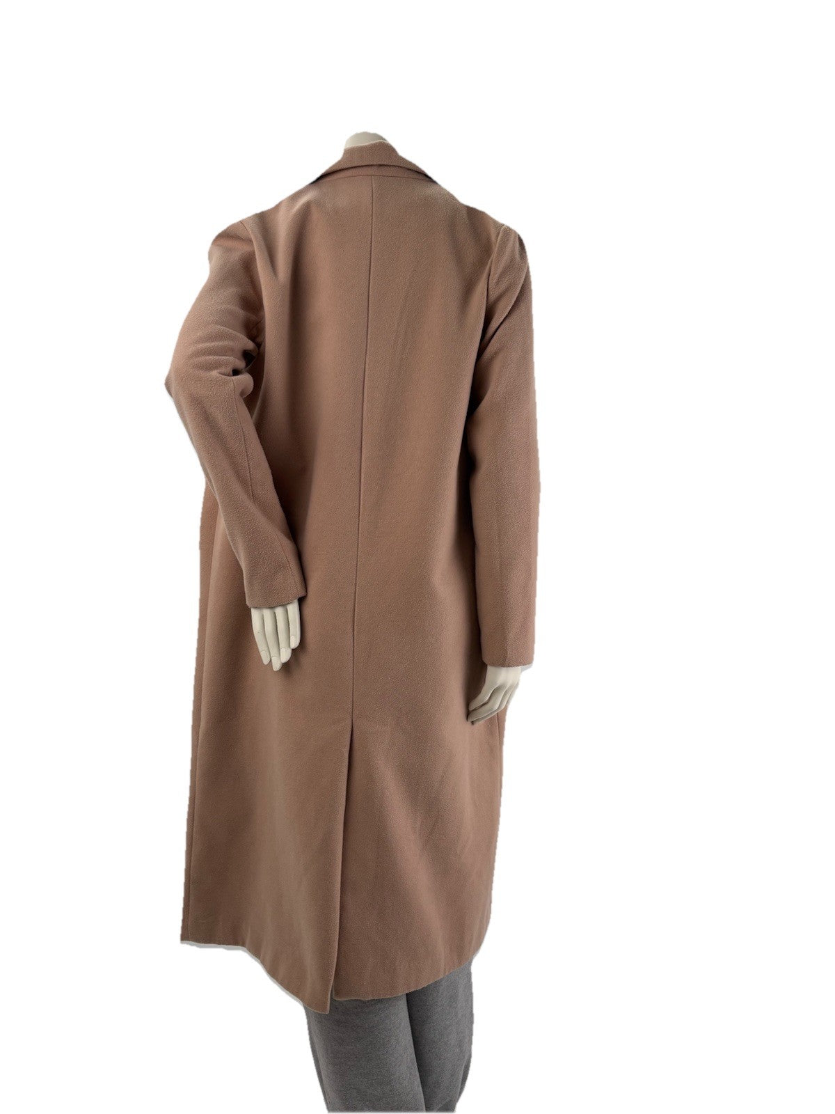 Lovposh Beige Women's long Trench Coat Size Medium  Front Pockets Fully Lined