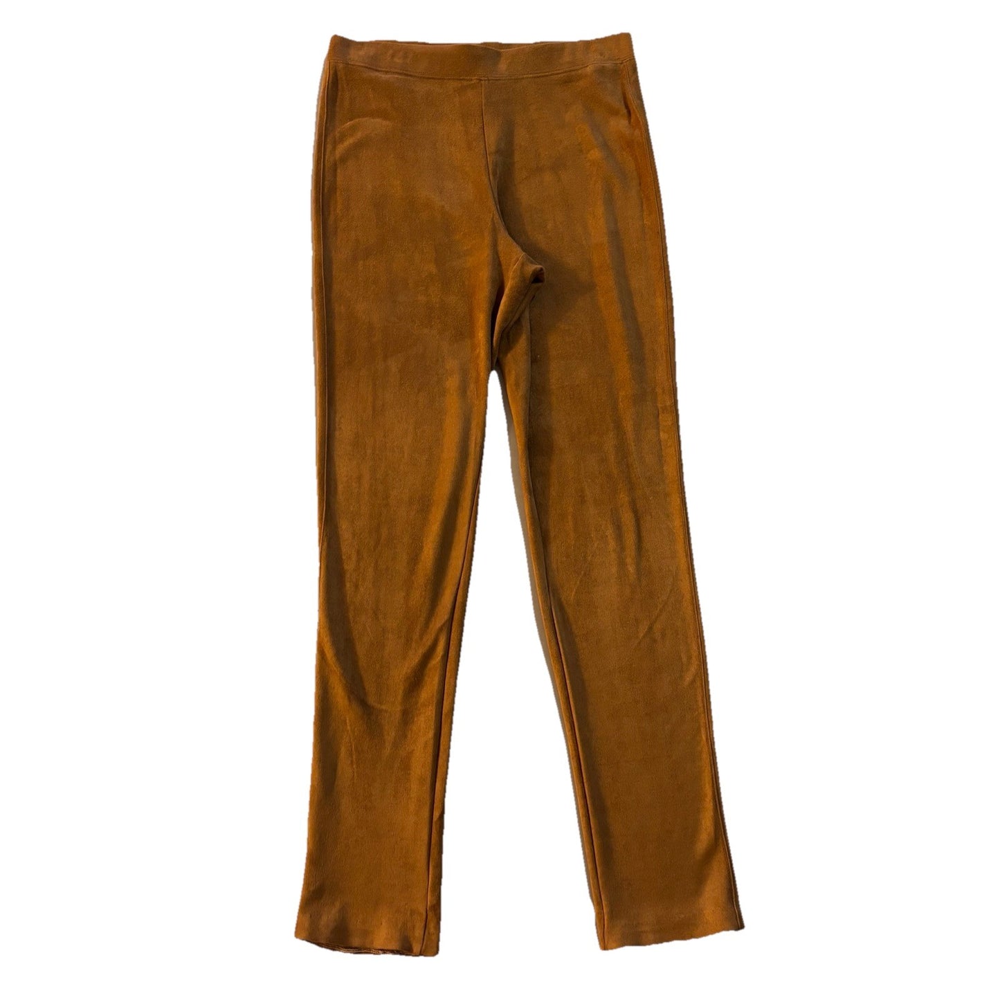 Halston Faux Suede Leggings Women’s Small Camel Brown Soft Stretch Pull On S
