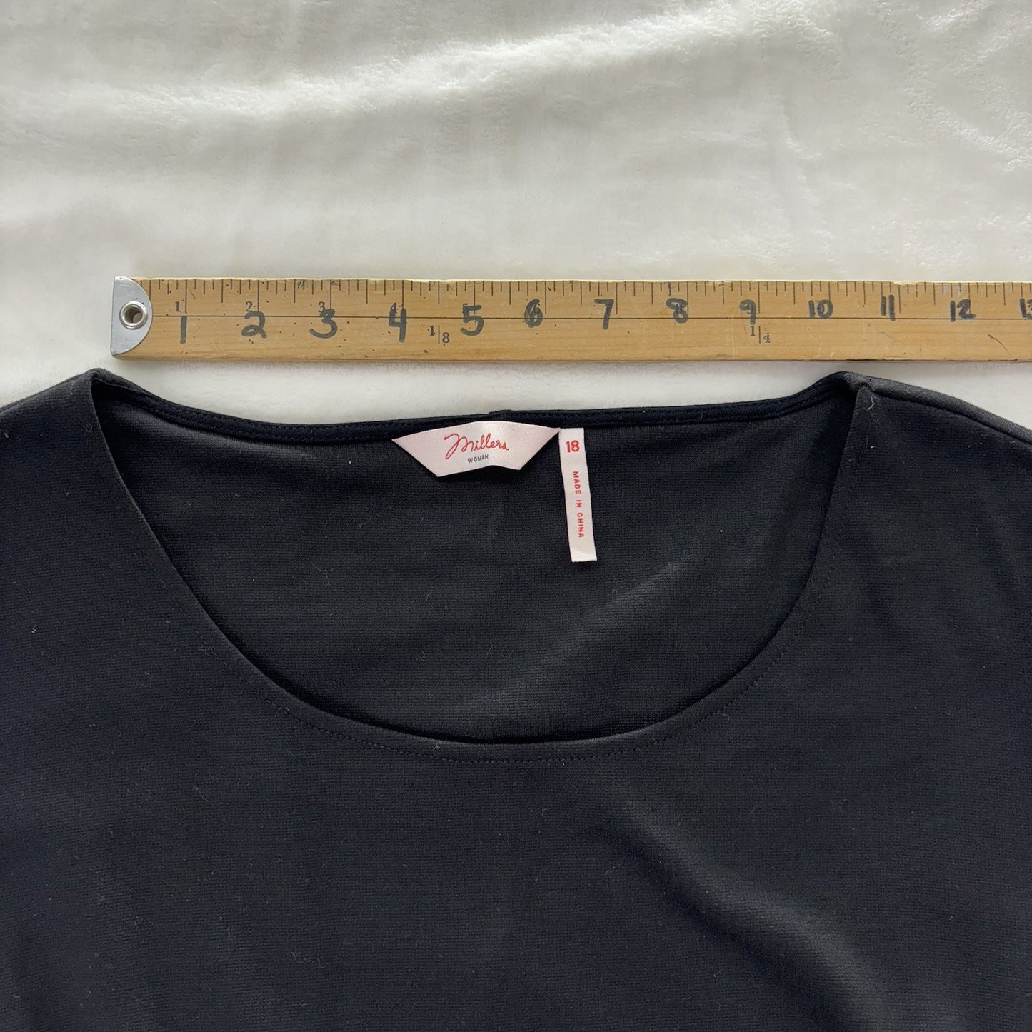 Millers Woman Knit Sleeveless Colorblock Dress Black Blue Grey Size 18 Stretch