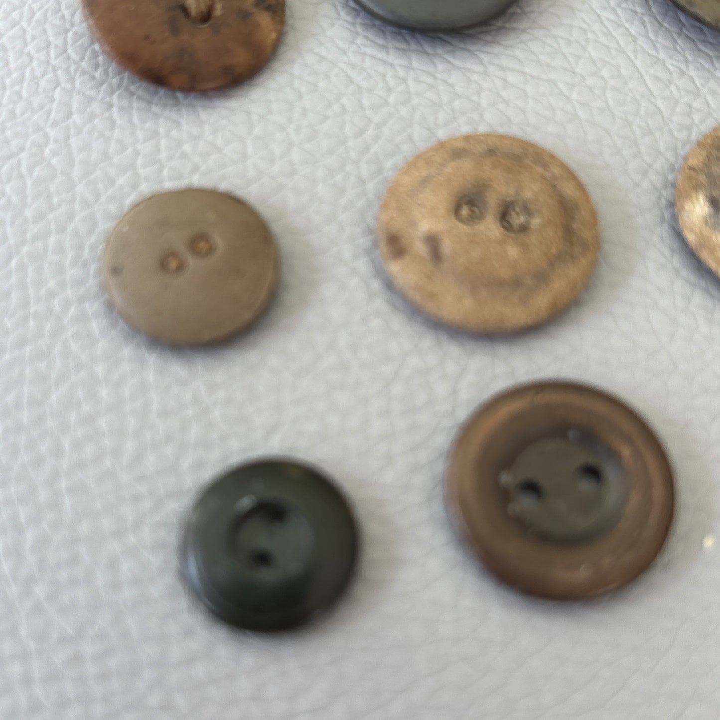 WWII Military & Utility Button Lot 1930s-1950s • Bakelite Casein Metal Mix