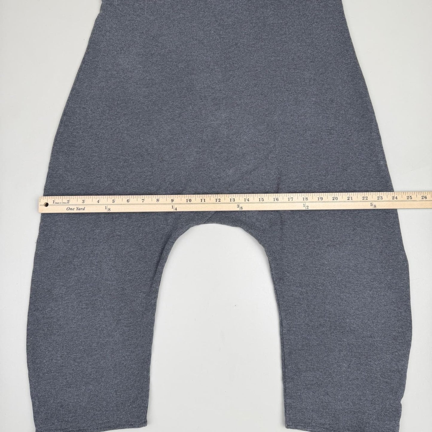 Simple Clothing Drop Crotch Pants Heather Grey Boho Lagenlook XL