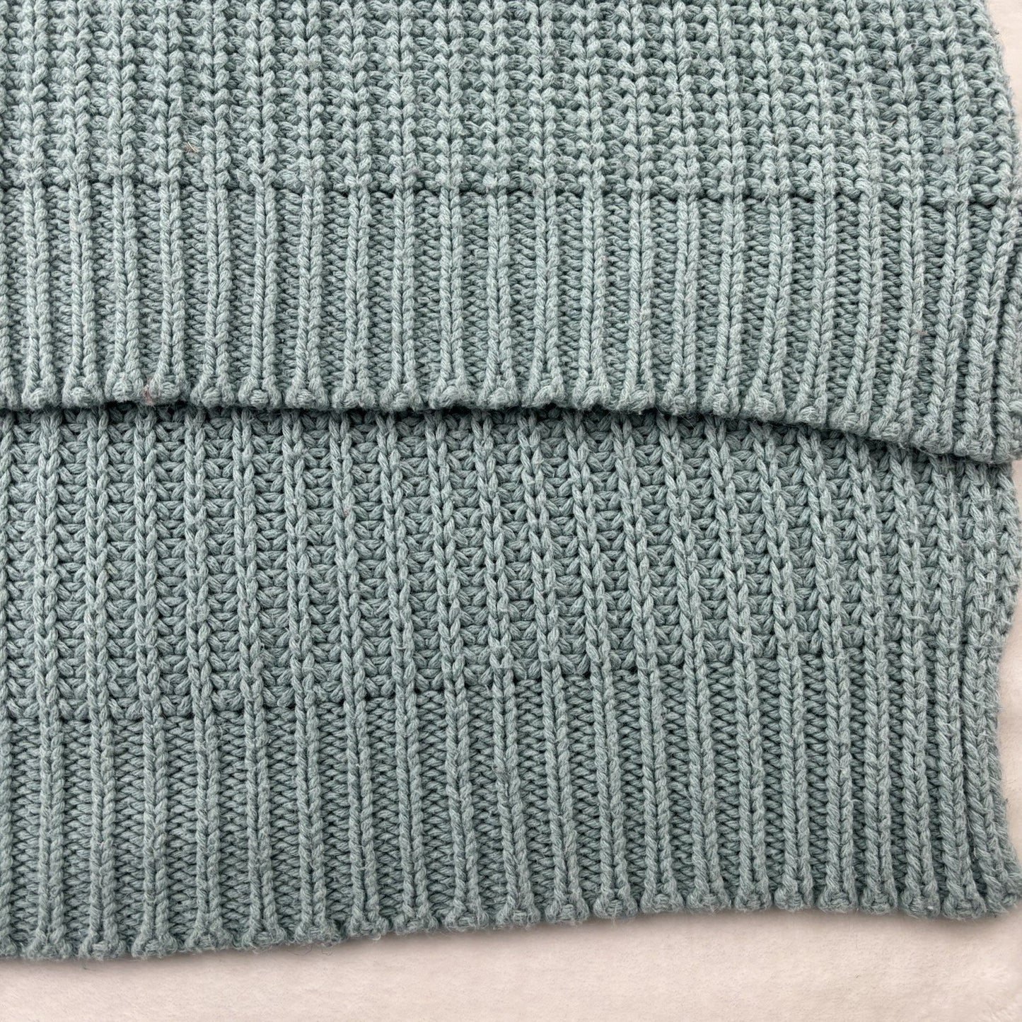Minimum Turqouise Chunky Knit Sweater Dress Women's Size M Long Sleeve Cozy