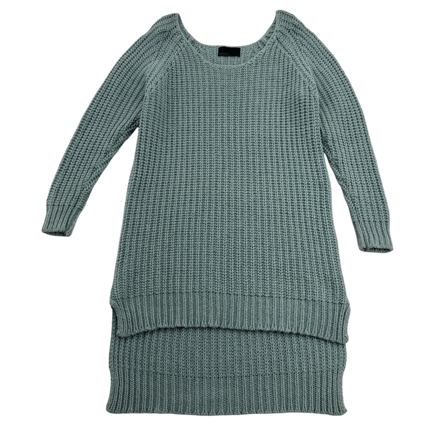 Minimum Turqouise Chunky Knit Sweater Dress Women's Size M Long Sleeve Cozy