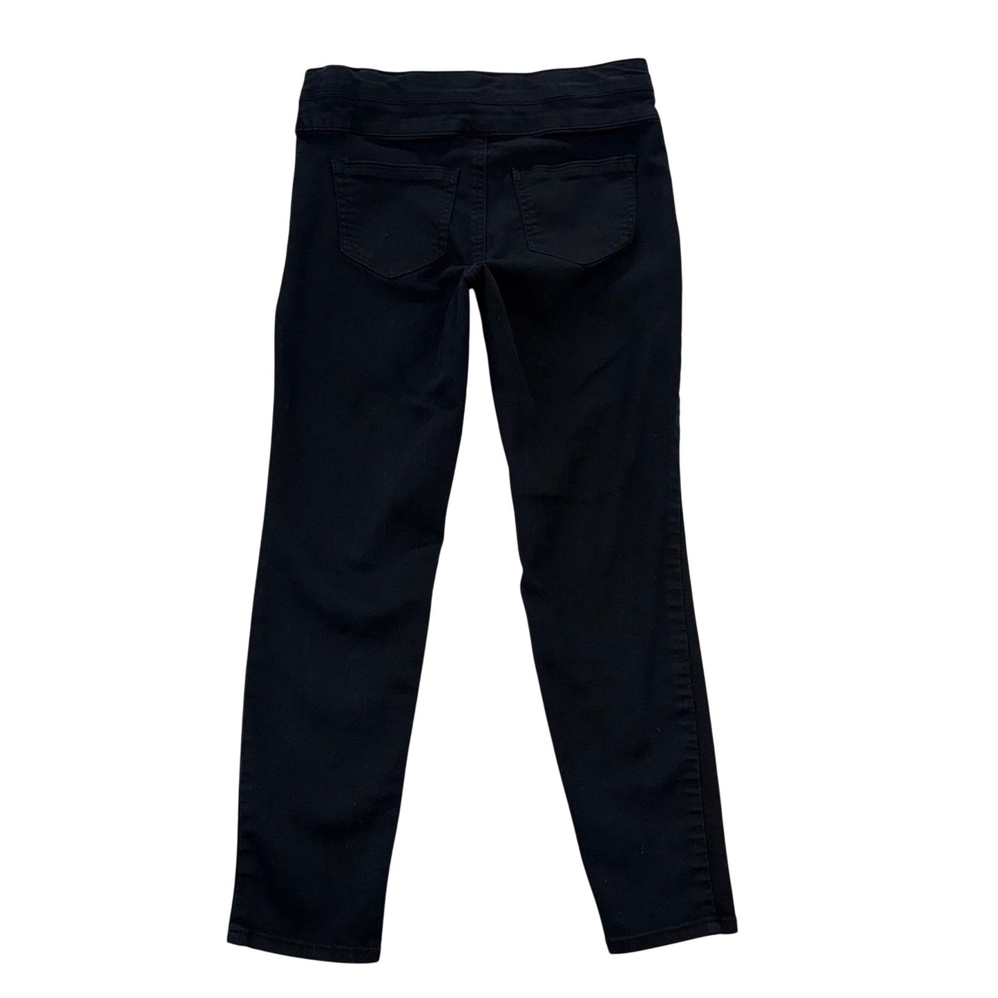 Style & Co Womens Black Pull On Skinny Pants Size 4 Stretch Mid Rise Slim Fit