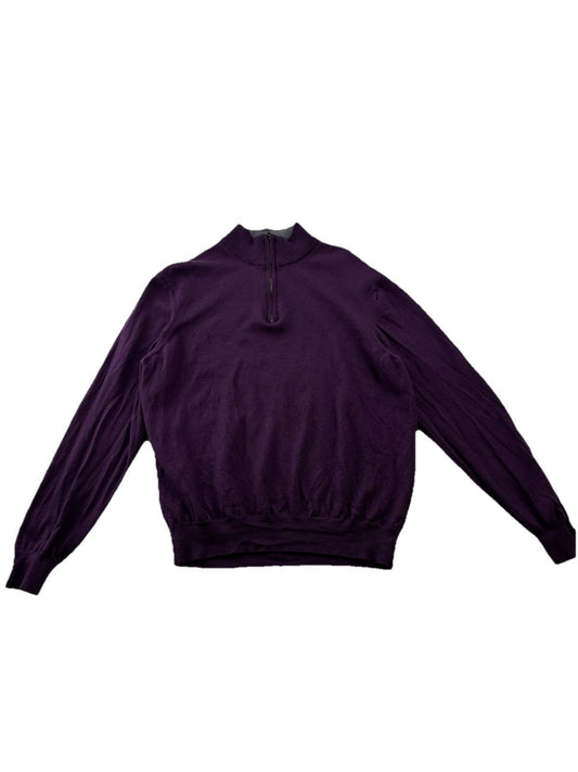 Black Brown 1826 Merino Wool Size Large Sweater Dark Academia Old Money Classic
