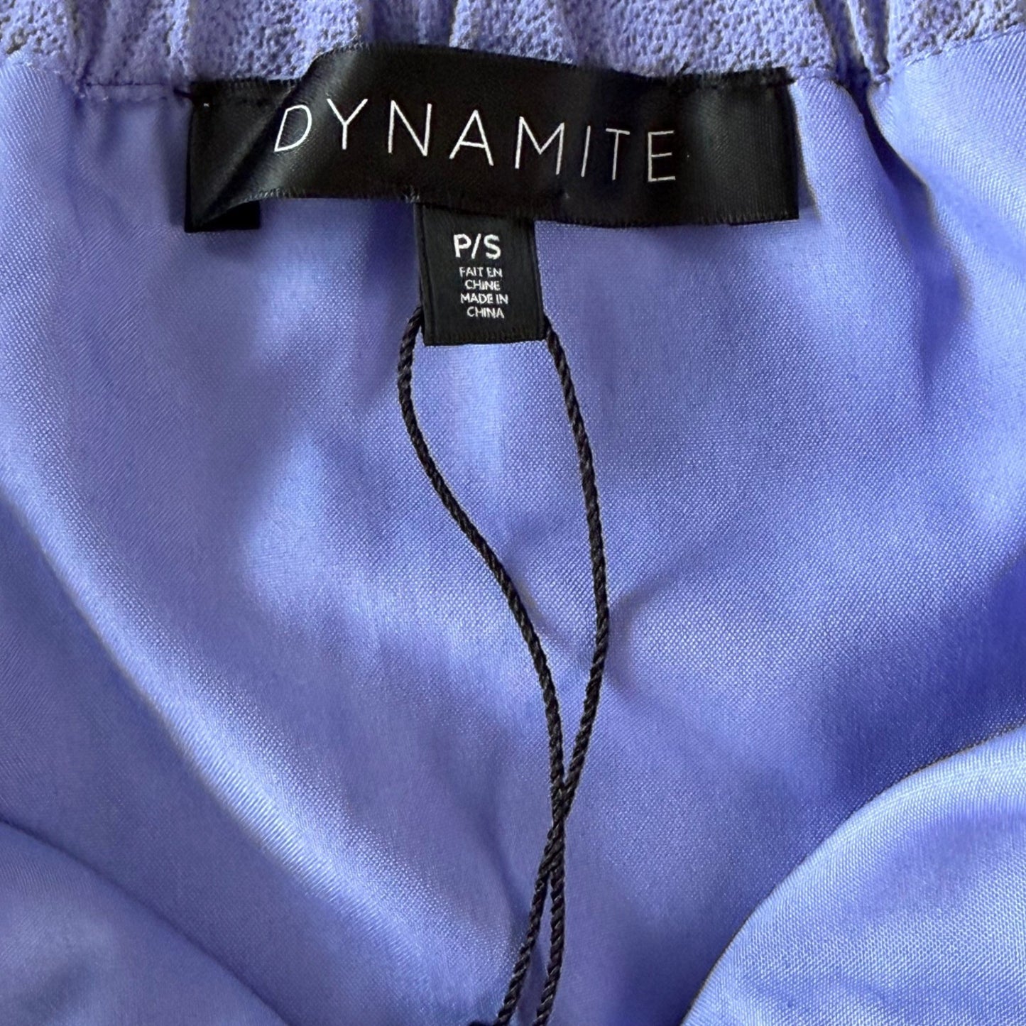 Dynamite Mini Skirt Periwinkle Blue Crepe Front Zip Baddie Coquette Soft Girl S