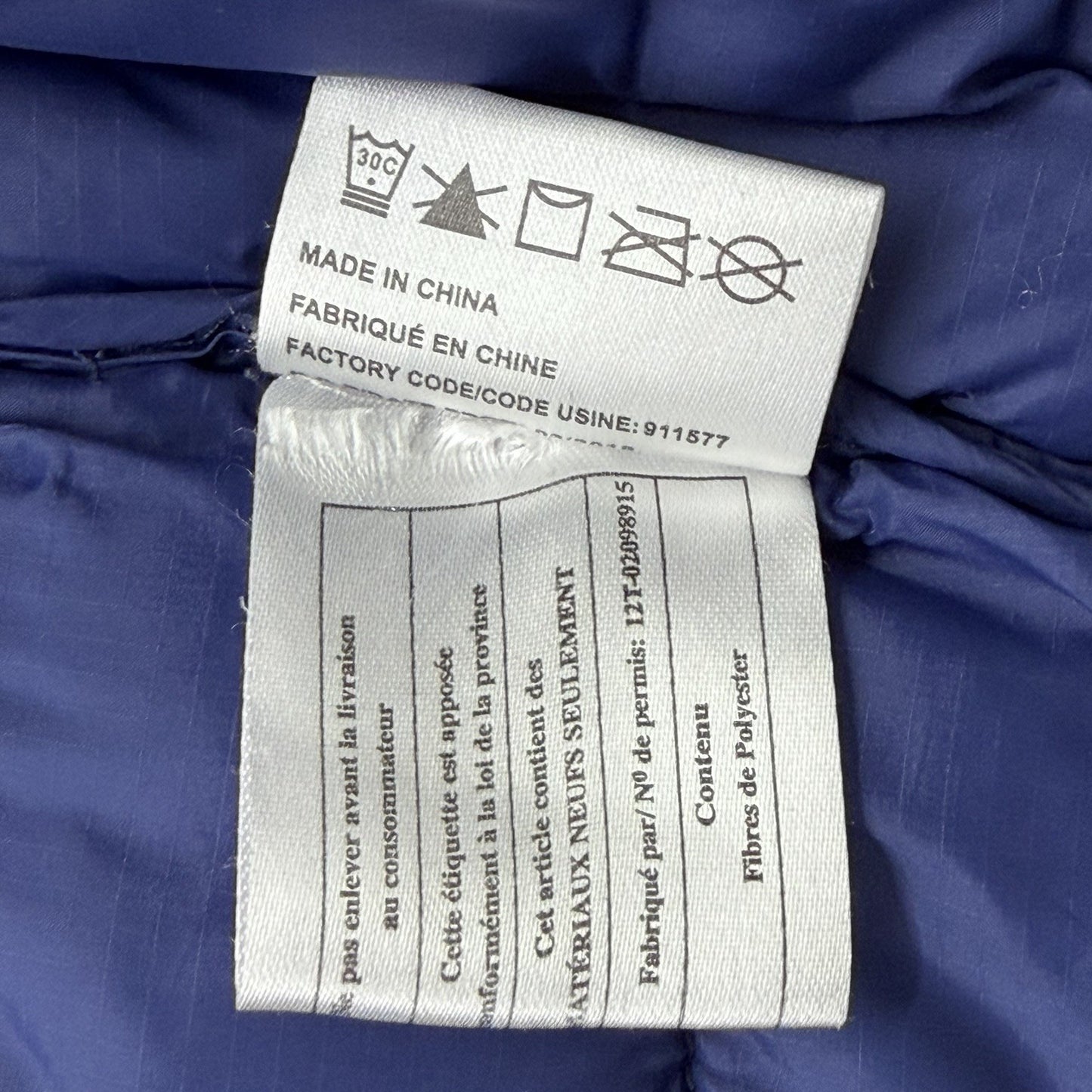 Outbound Puffer Jacket Men’s Large Blue Hooded Lightweight Nylon Coat Gorpcore