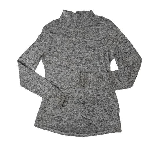 Apana Mock Neck Grey Sweater Womens Long Bodied Size Medium Athleisurecore