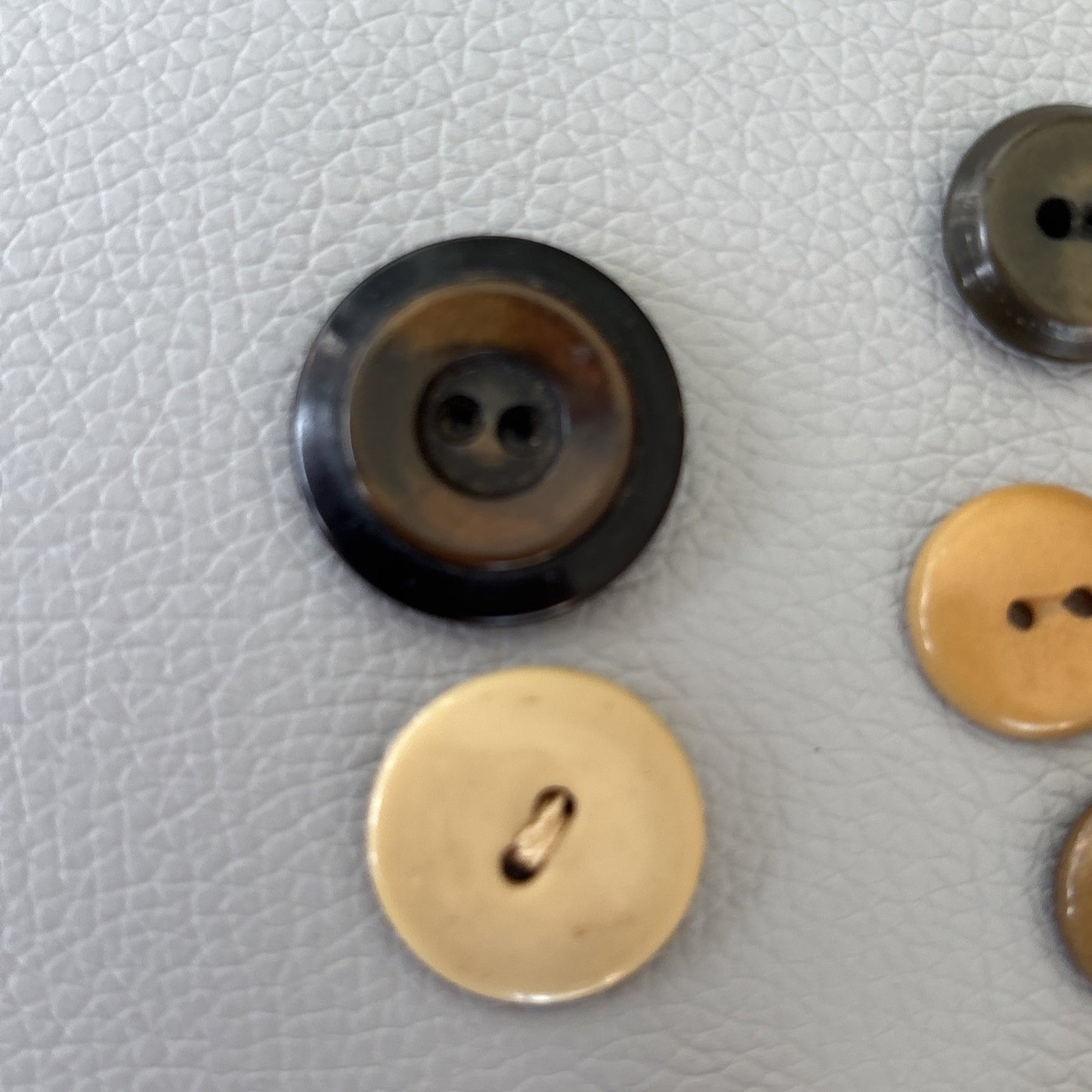 Vintage Brown Bakelite & Casein Buttons 1930s-40s • Butterscotch + Caramel Lot