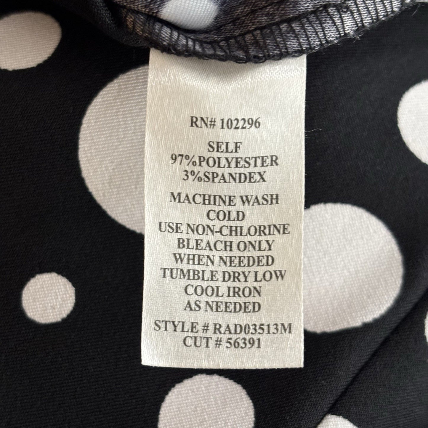 Connected Women's Black And White Polka Dot Dress Sleeveless Size 12 Boatneck
