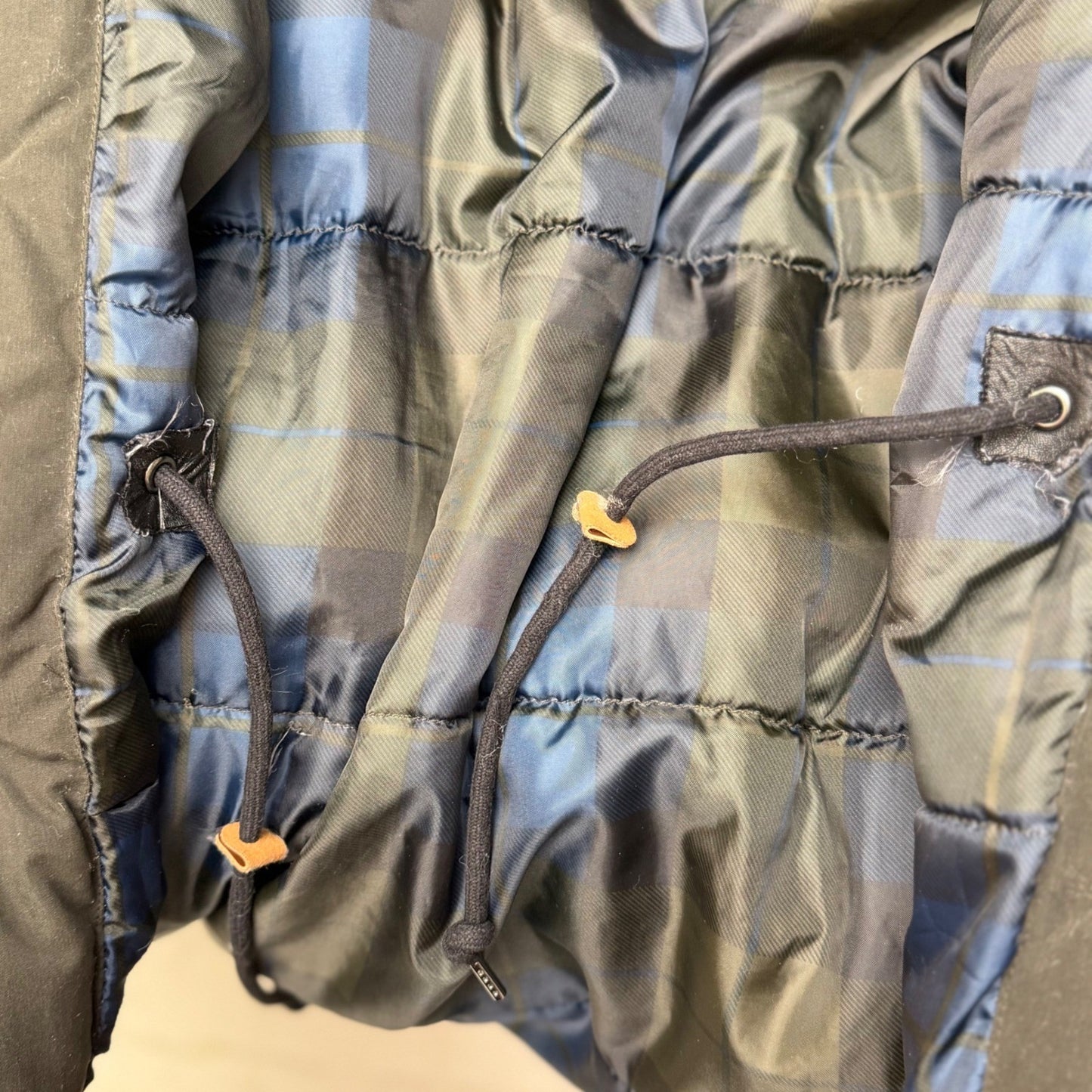 George Parka Jacket Olive Green Faux Fur Hood Military Utility Gorpcore Medium