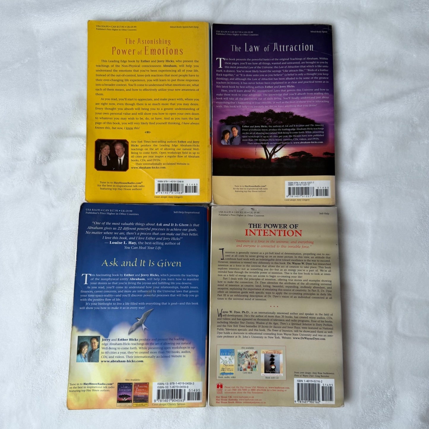 Spiritual Self-Help Book Lot (4) – Esther & Jerry Hicks + Wayne Dyer