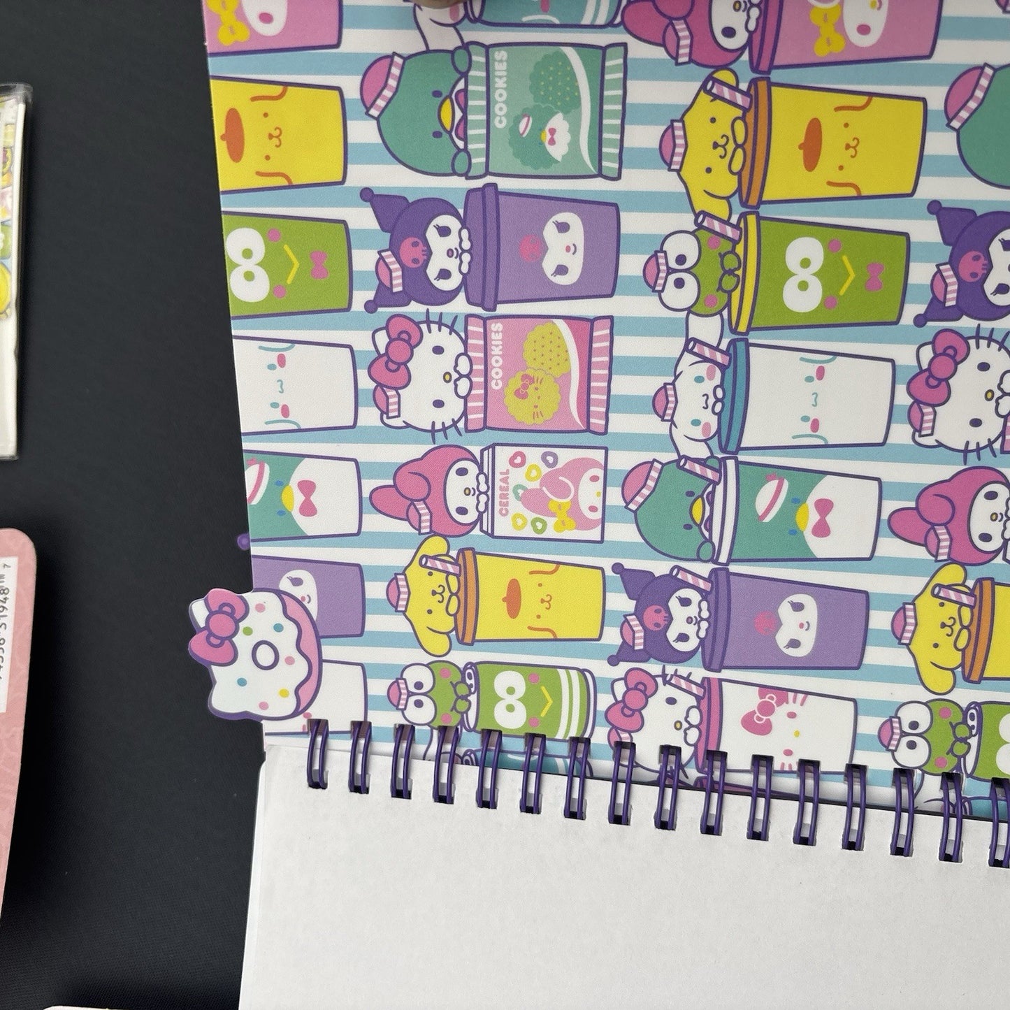 Hello Kitty & Friends Stationery Set Journal Notepad Pen sticky Notes Erasers
