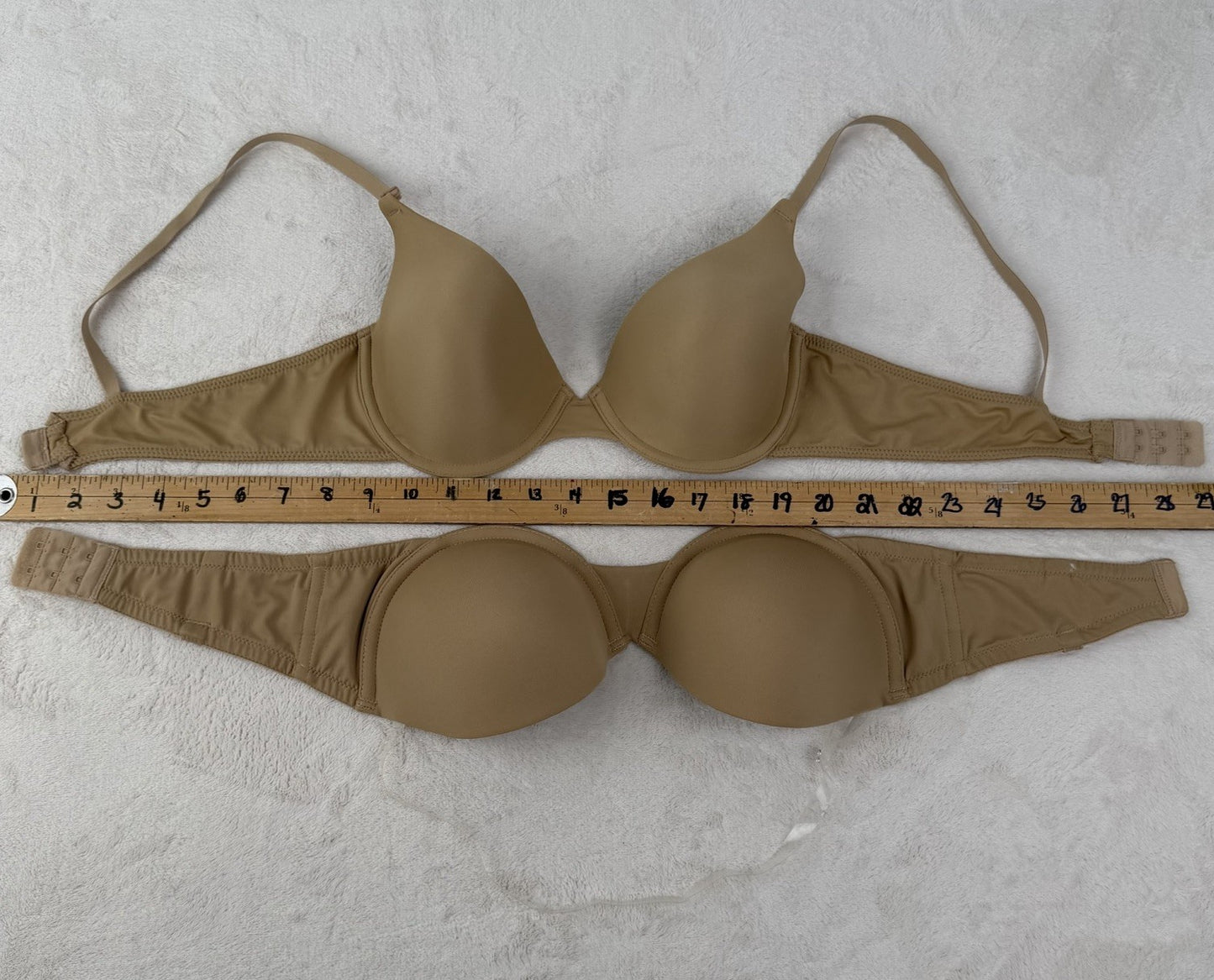 Maidenform 36 C Bra 0795 Beige Nude Adjustable Straps Women’s Intimates Support
