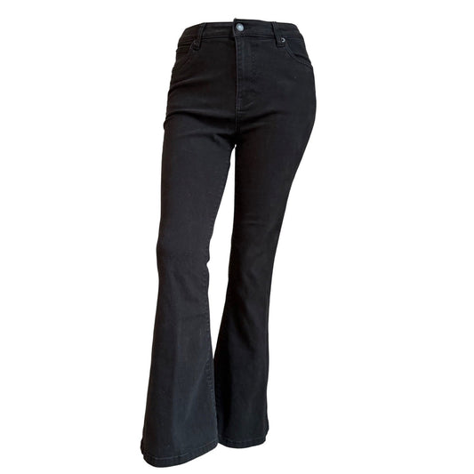 Lucky Brand Jeans Farrah Flare High Rise Black Size 8/29R Bell Bottom Denim Y2K