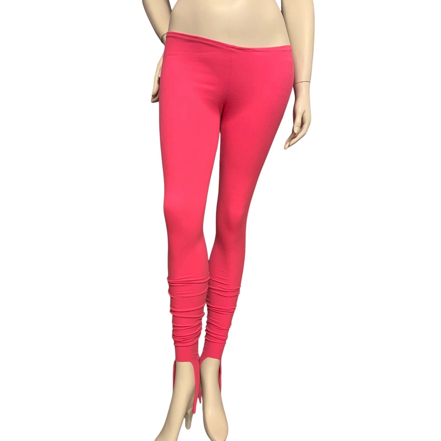 Simple Clothing Neon Pink Leggings Barbiecore Y2K Retro Baddie Eccentric S/M