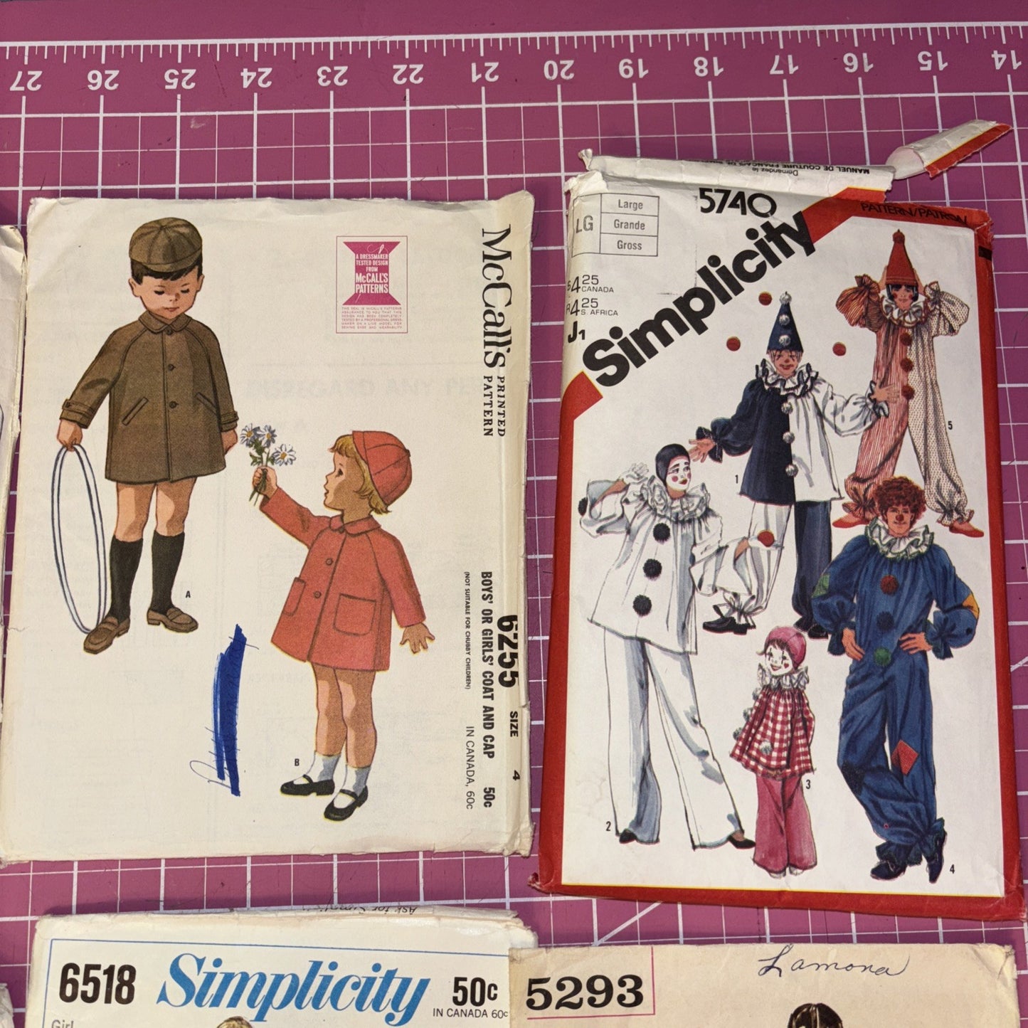 13 Vintage Simplicity & McCall’s Sewing Patterns Lot Girls Women 50s 60s 70s