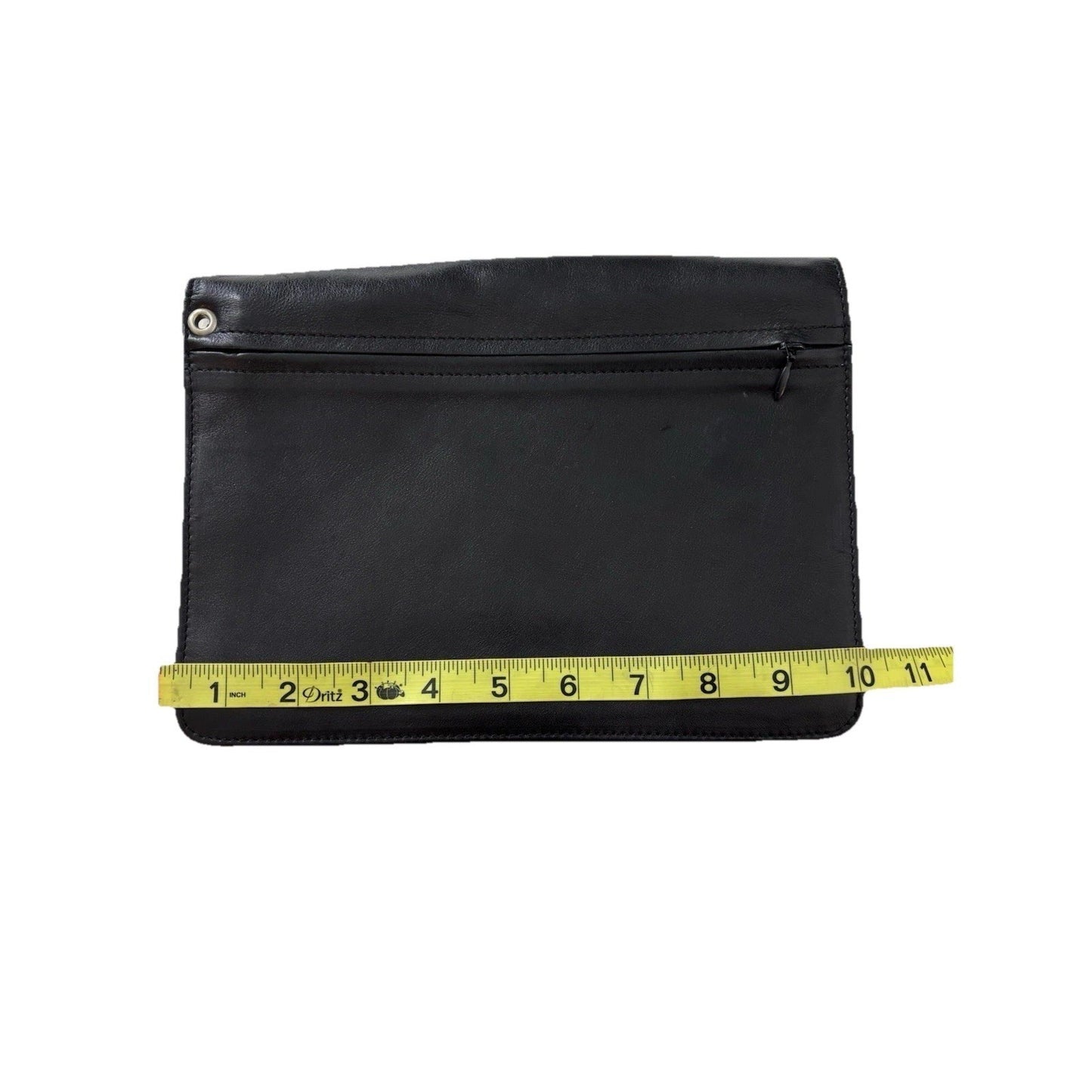 Offermann Black Leather Document Clutch Combination Lock Old Money Quiet Luxury