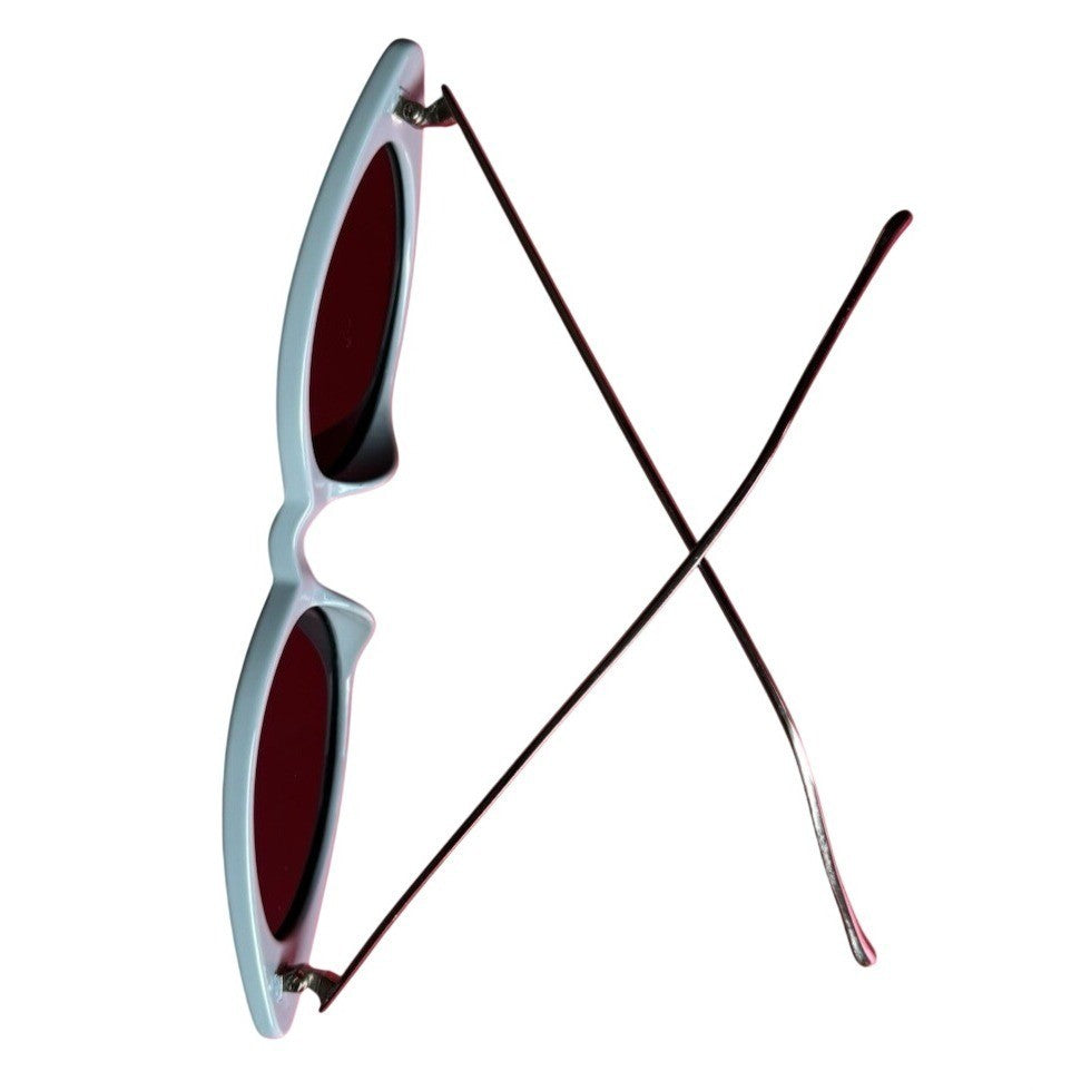 Matt & Nat Fiona Sunglasses Blue Mini Size Cat eye style frame retrocore
