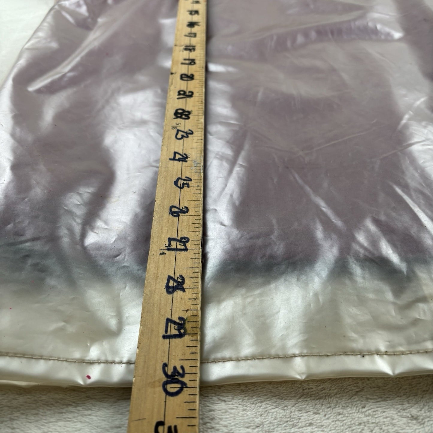 Vintage Northern Spirit PVC Raincoat L/XL Purple Clear Hooded Jacket Y2K Grunge