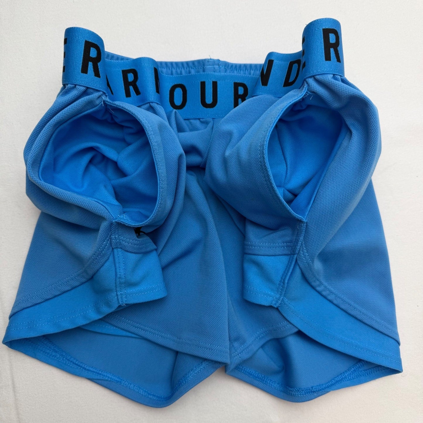 Under Armour Blue Athletic Shorts Girls XS Elastic Waist Logo