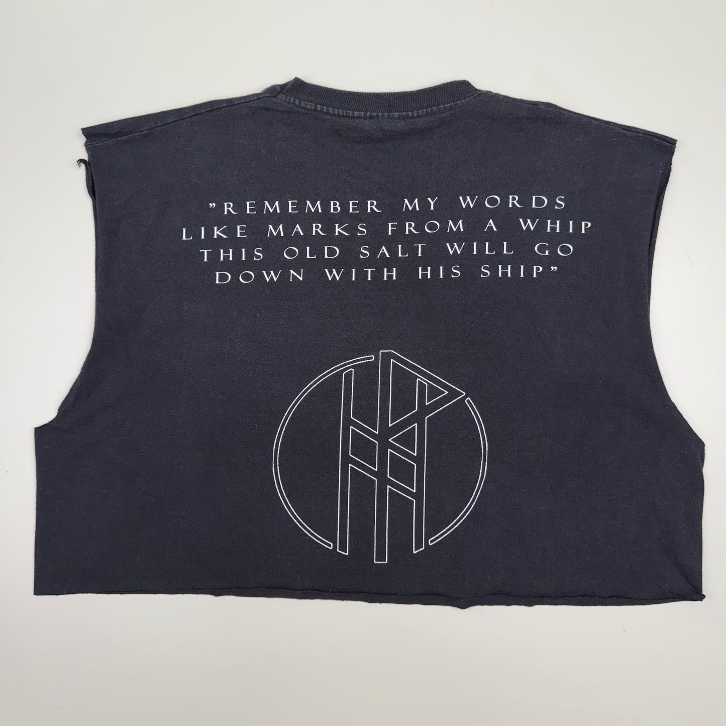 Wuthering Heights Band Tee Cropped Muscle Tank Salt Shipwreck Gothic Metal L/XL
