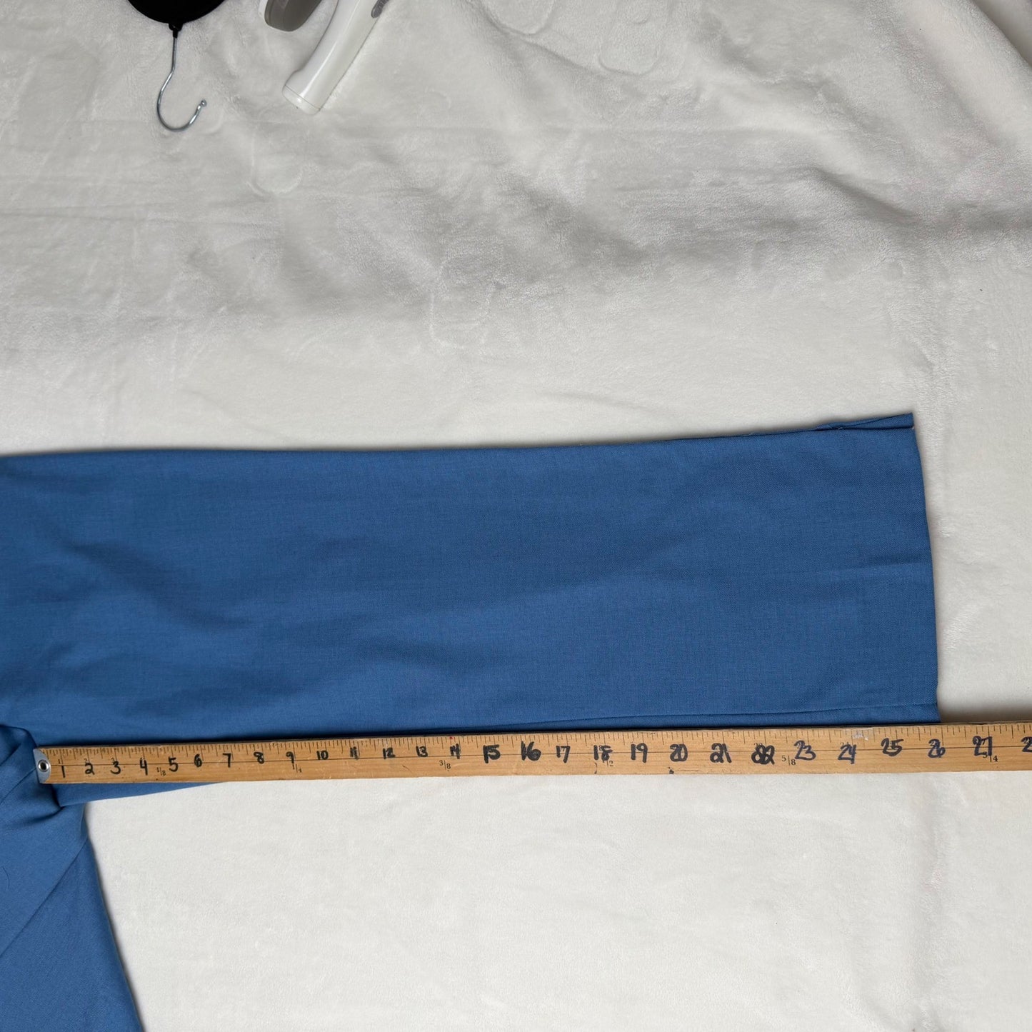 H&M Blue Wide Leg Pleated Tailored Dress Pants Women US 4 EUR 36