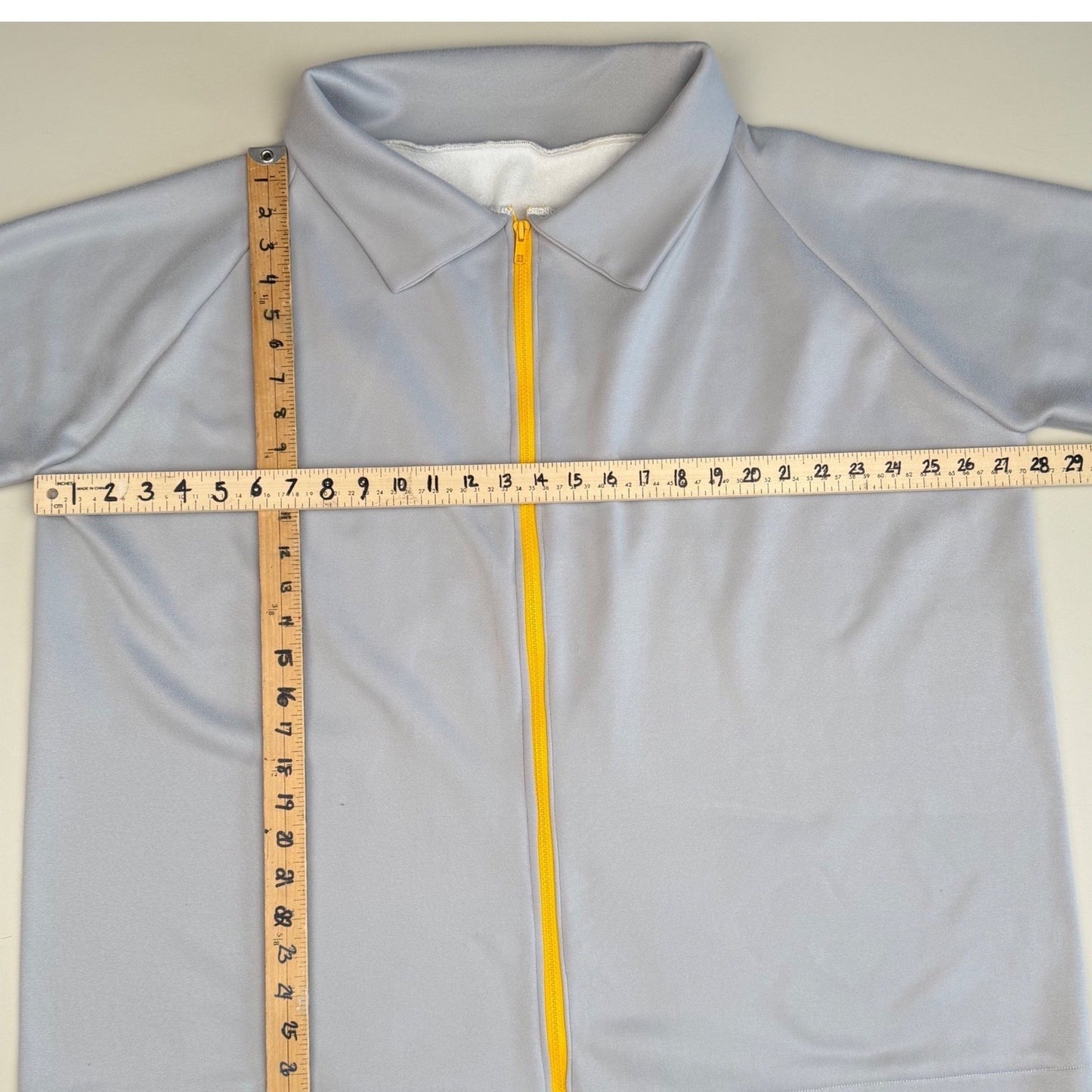 Simpłe Clothing ZipUp Shacket Shirt Grey Yellow Contrast Blokecore Retro XL