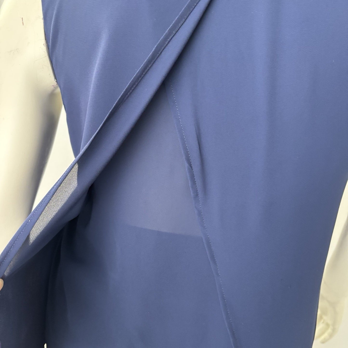 Michael Kors Blouse Sz L Navy Top Normcore Vanillagirl Quietluxury Oldmoney Work