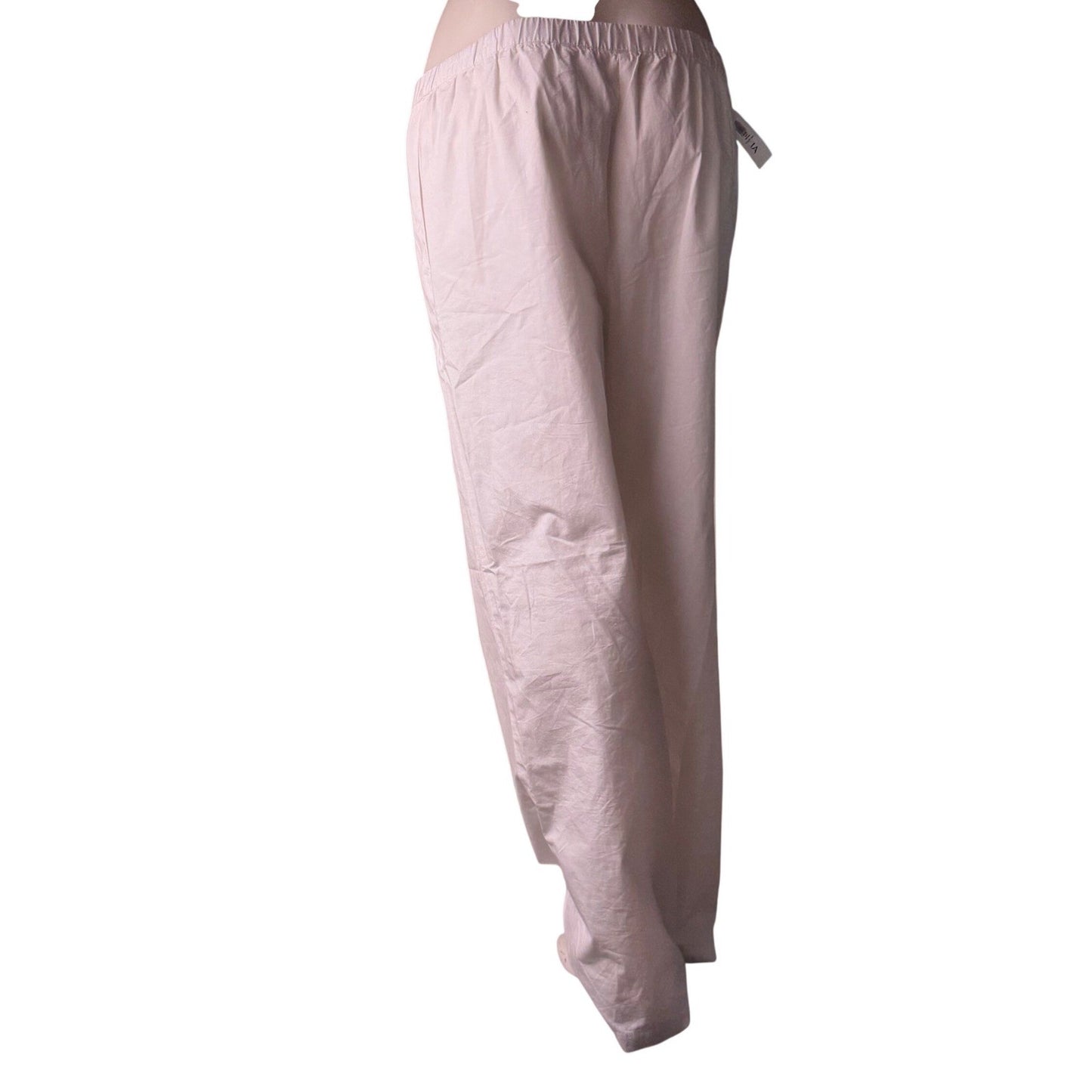 Wilfred Aritzia Boardwalk Pants White Cotton Poplin Relaxed Beach Summer NWT XS