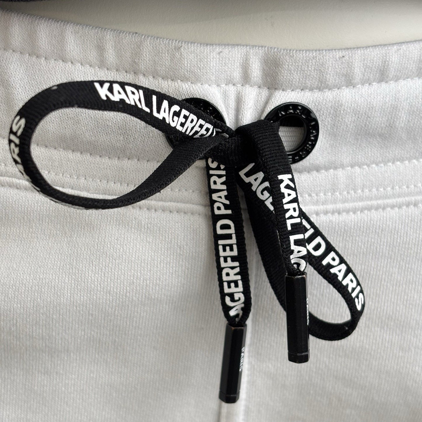 Karl Lagerfeld Block Letter Logo Jogger Sweatpants Sz XL Athleisurecore Glamcore