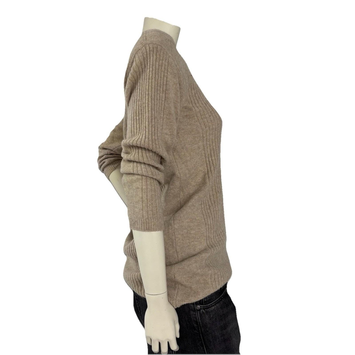 Vintage Adrienne Vittadini Cashmere Wool Long Sweater | M — detail photo 3