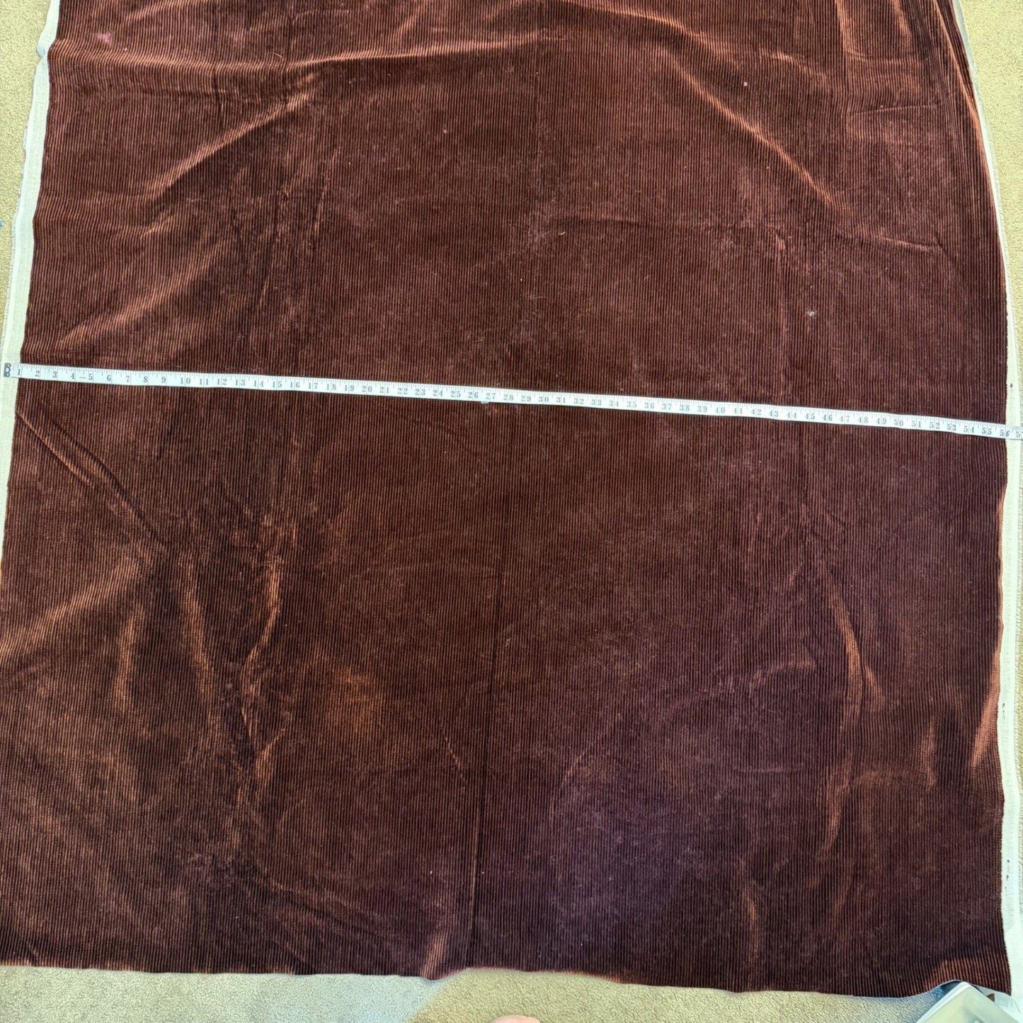Brown Wide Wale Corduroy Fabric  130"/57"Upholstery Apparel Material 400 GPM