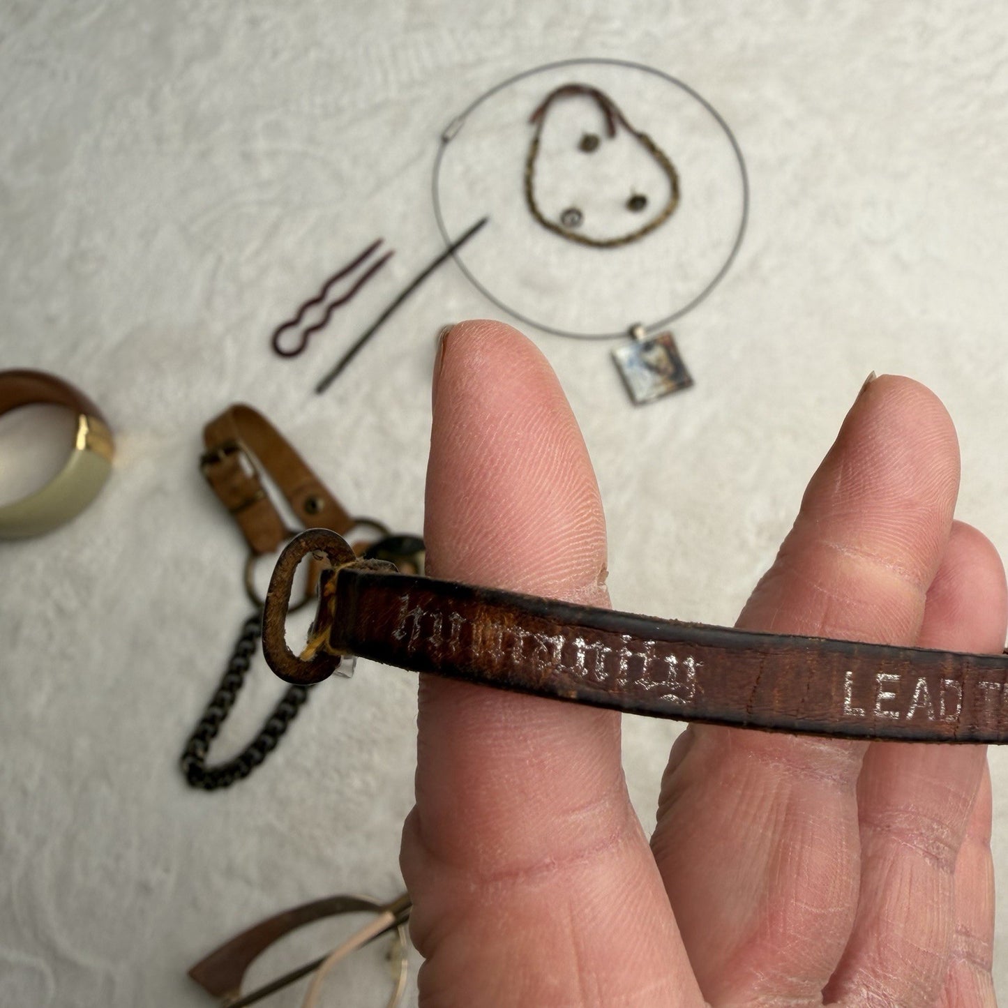Boho Jewelry Lot Leather Chain Bracelet Cuff Pendant Ring Hair Clips Mixed