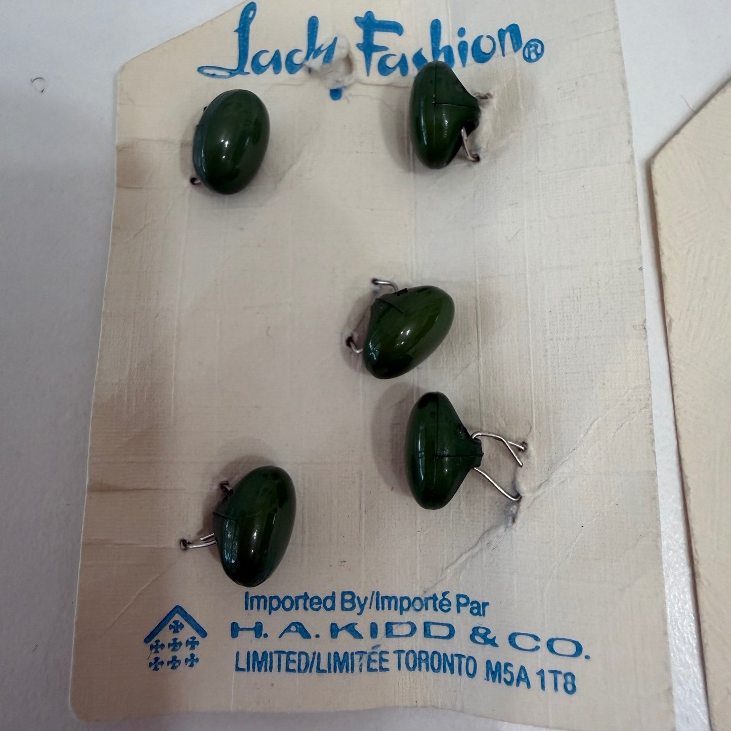 Lady Fashion Vintage Buttons Deadstock Retro Sewing Supply Mid Century Mix Lot