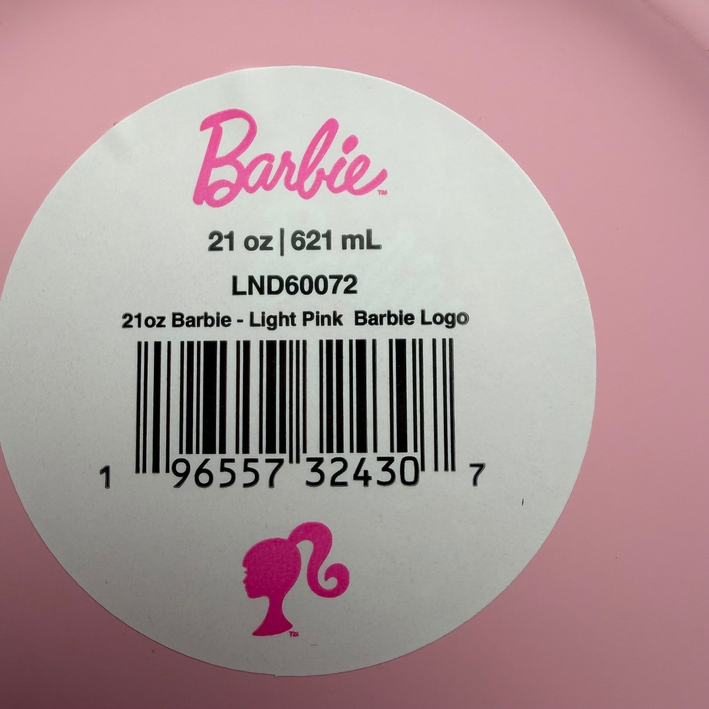 Barbie Ceramic Mug Light Pink B Handle Logo Barbiecore Collectible 21oz NEW