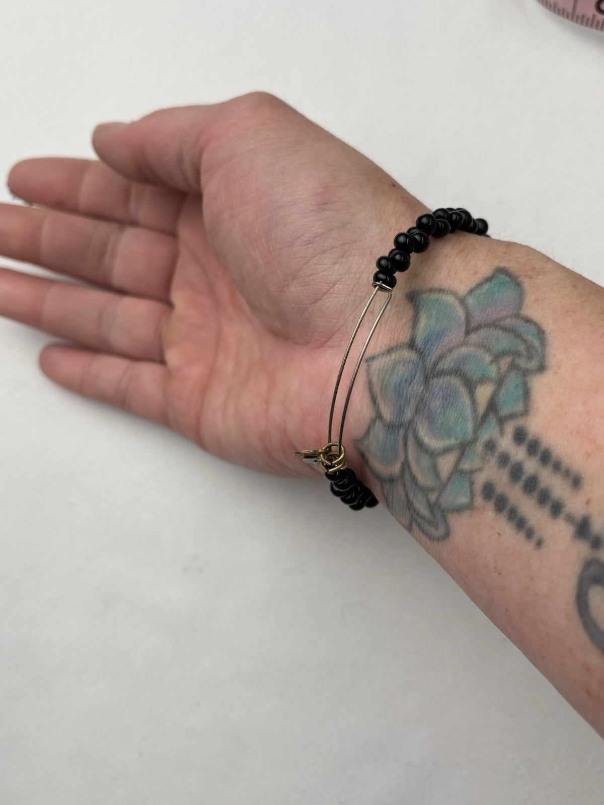 Alex And Ani Black Beaded Women’s Bracelet.