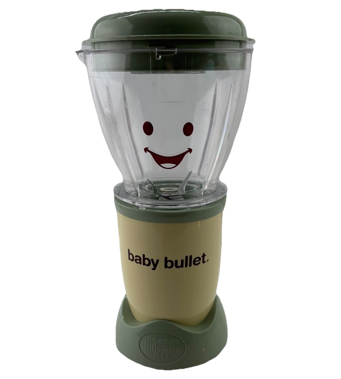 Magic Baby Bullet Blender Motor Base & Smiling Blending Cup Works Great Momcore