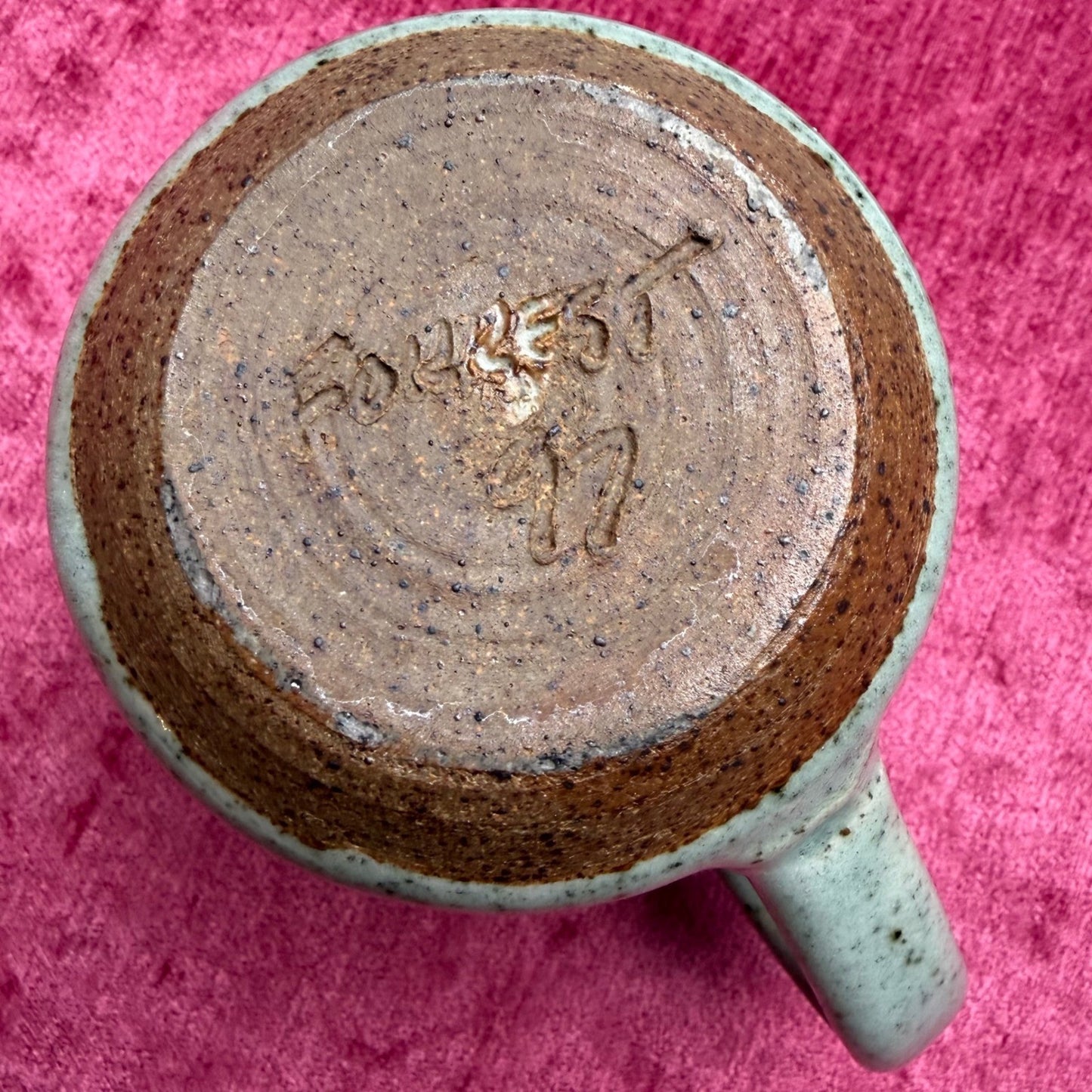 Studio Pottery Networking Service Mug Speckled Ceramic Rustic Office Humor OS
