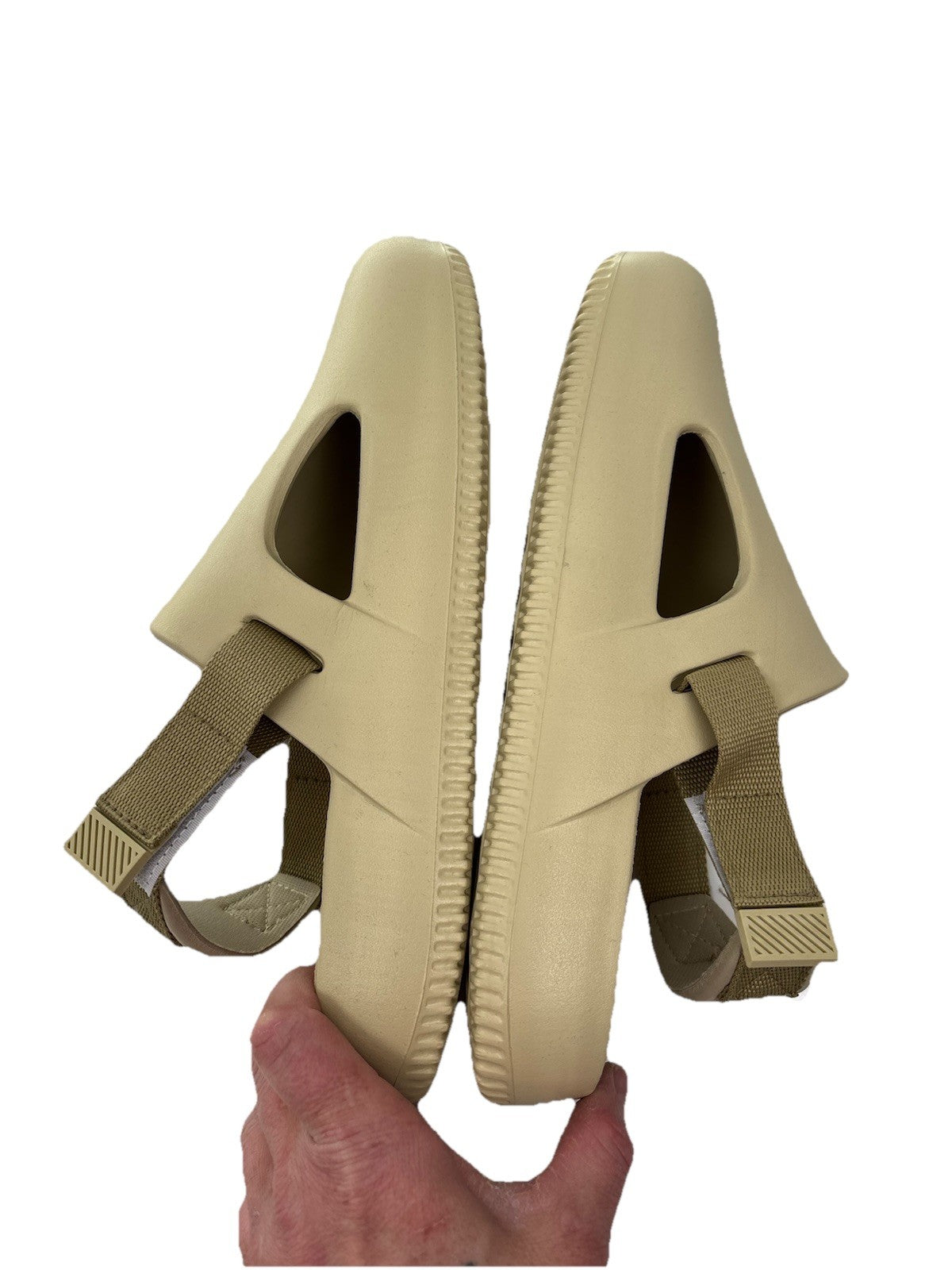 SET Of 2 Ladies Size 12 Sandals . 1 Black And One Cream Colour, Buckle + Straps