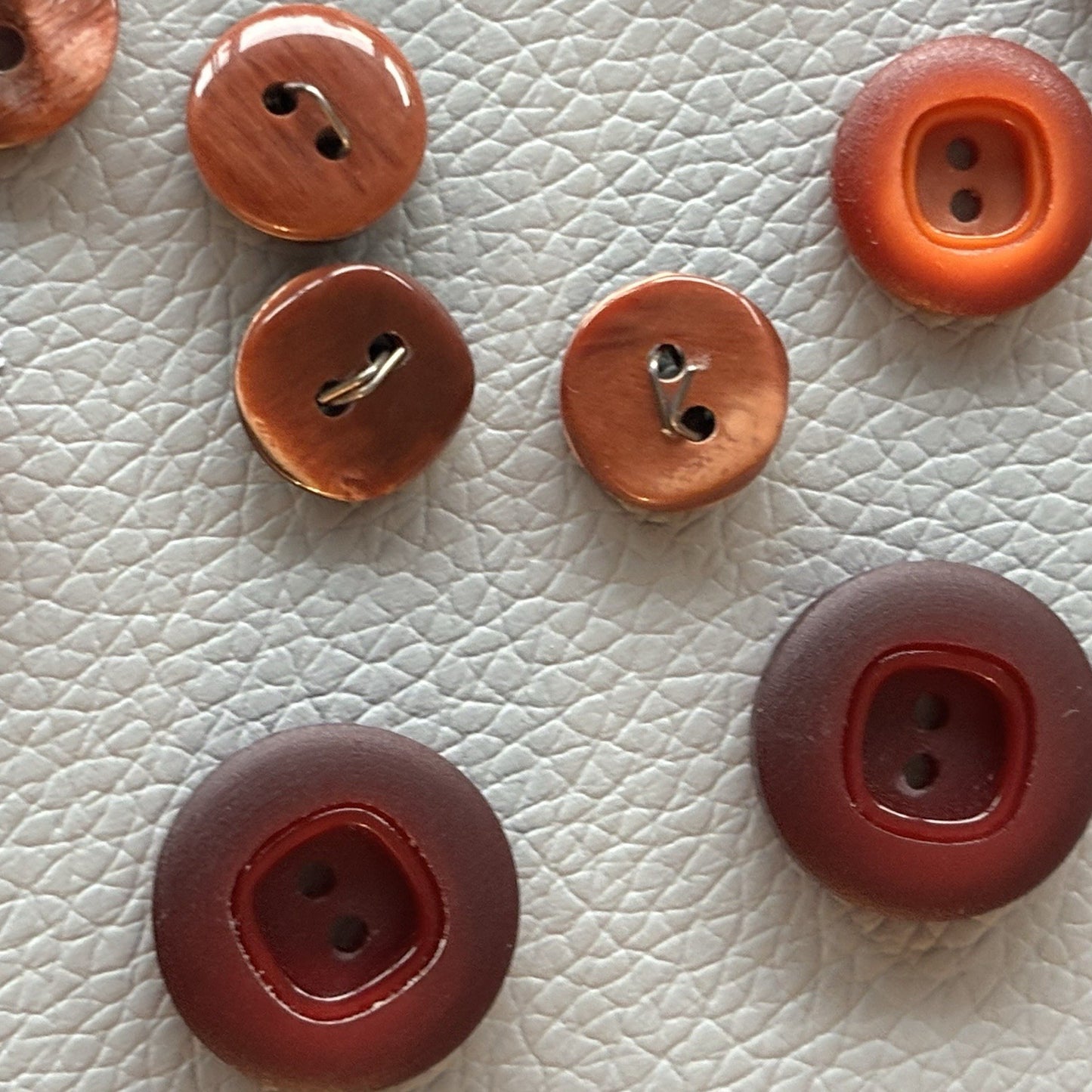 Vintage + New Red Burgundy Button Lot. Mix Two Hole Four Hole Button Crafts Sew